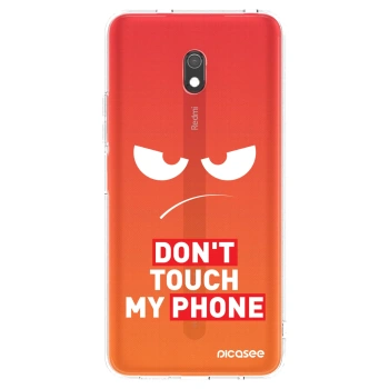 Etui na Xiaomi Redmi 8A - Angry Eyes - Transparent