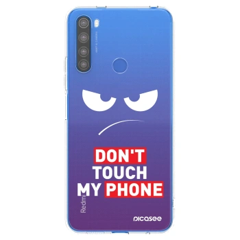 Picasee silikonowe przeźroczyste etui na Xiaomi Redmi Note 8T - Angry Eyes - Transparent