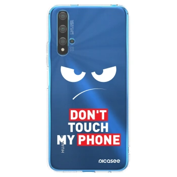 Picasee silikonowe przeźroczyste etui na Huawei Nova 5T - Angry Eyes - Transparent