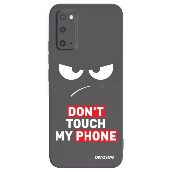 Picasee silikonowe czarne etui na Samsung Galaxy S20 G980F - Angry Eyes - Transparent