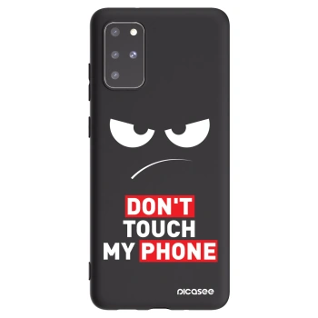 Picasee silikonowe czarne etui na Samsung Galaxy S20+ G985F - Angry Eyes - Transparent