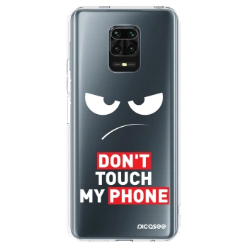 Picasee silikonowe przeźroczyste etui na Xiaomi Redmi Note 9 Pro - Angry Eyes - Transparent