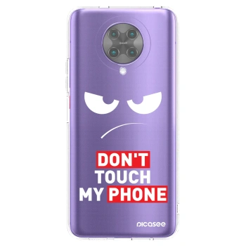 Picasee silikonowe przeźroczyste etui na Xiaomi Poco F2 Pro - Angry Eyes - Transparent