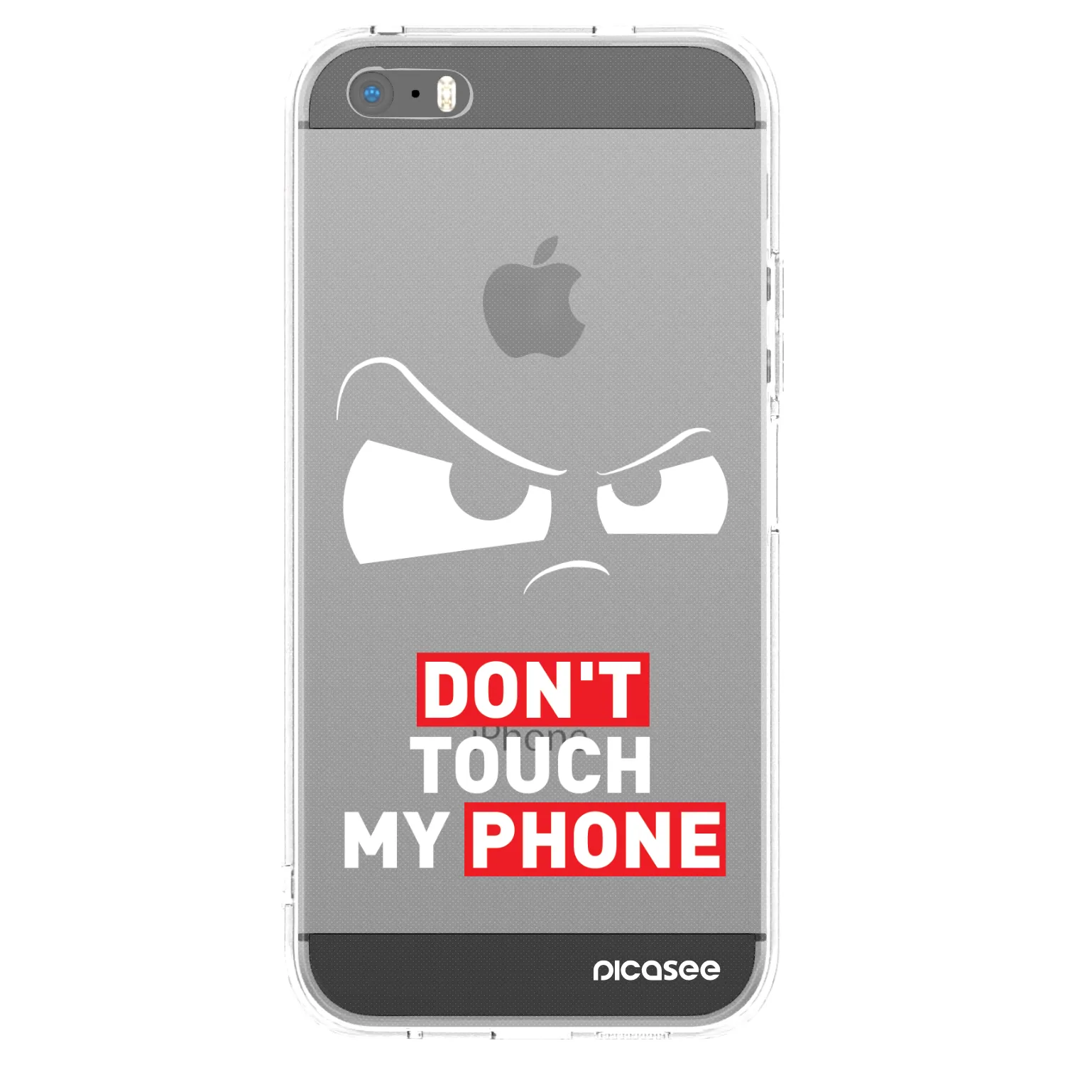 Picasee silikonowe przeźroczyste etui na Apple iPhone 5/5S/SE - Cloudy Eye - Transparent