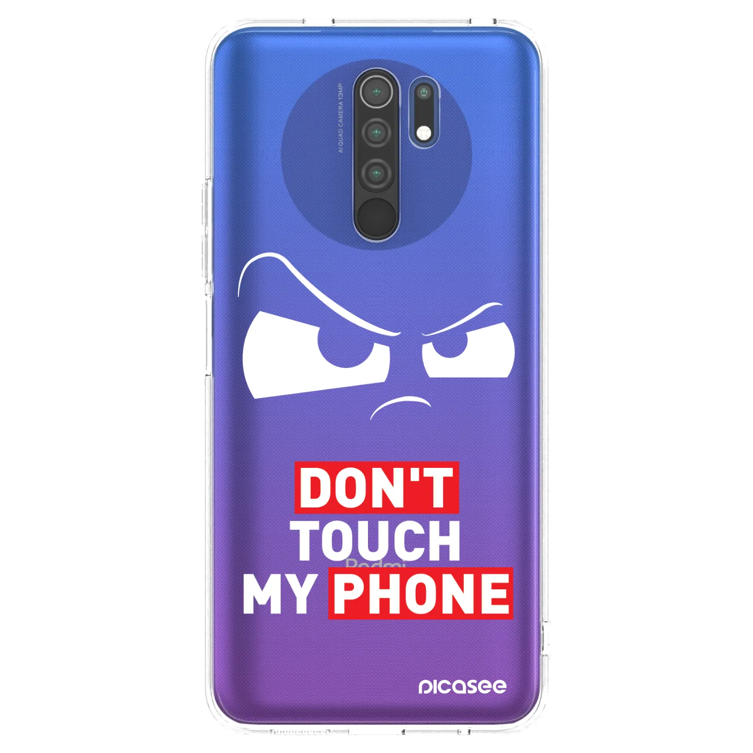 Picasee silikonowe przeźroczyste etui na Xiaomi Redmi 9 - Cloudy Eye - Transparent