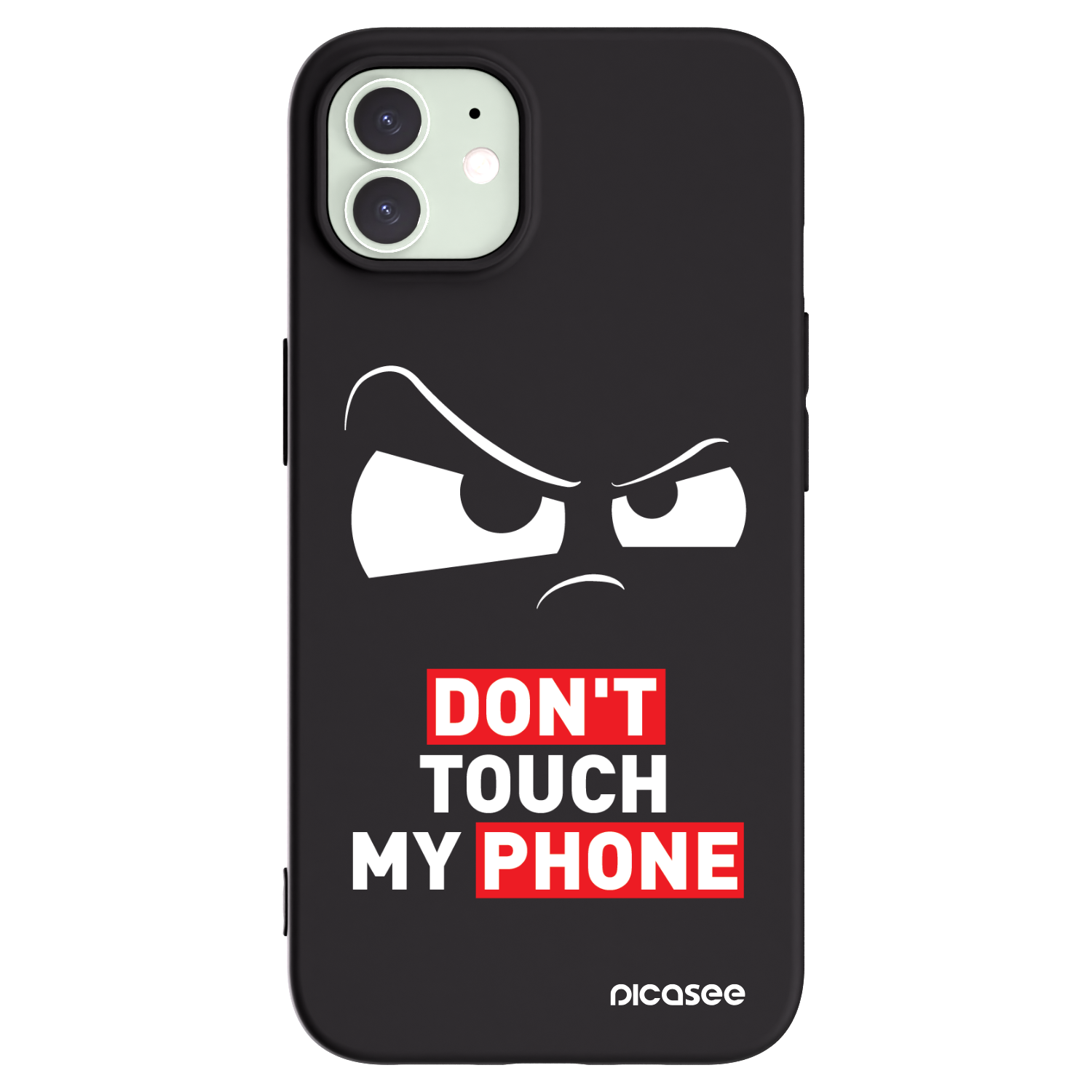 Picasee silikonowe czarne etui na Apple iPhone 12 Pro - Cloudy Eye - Transparent