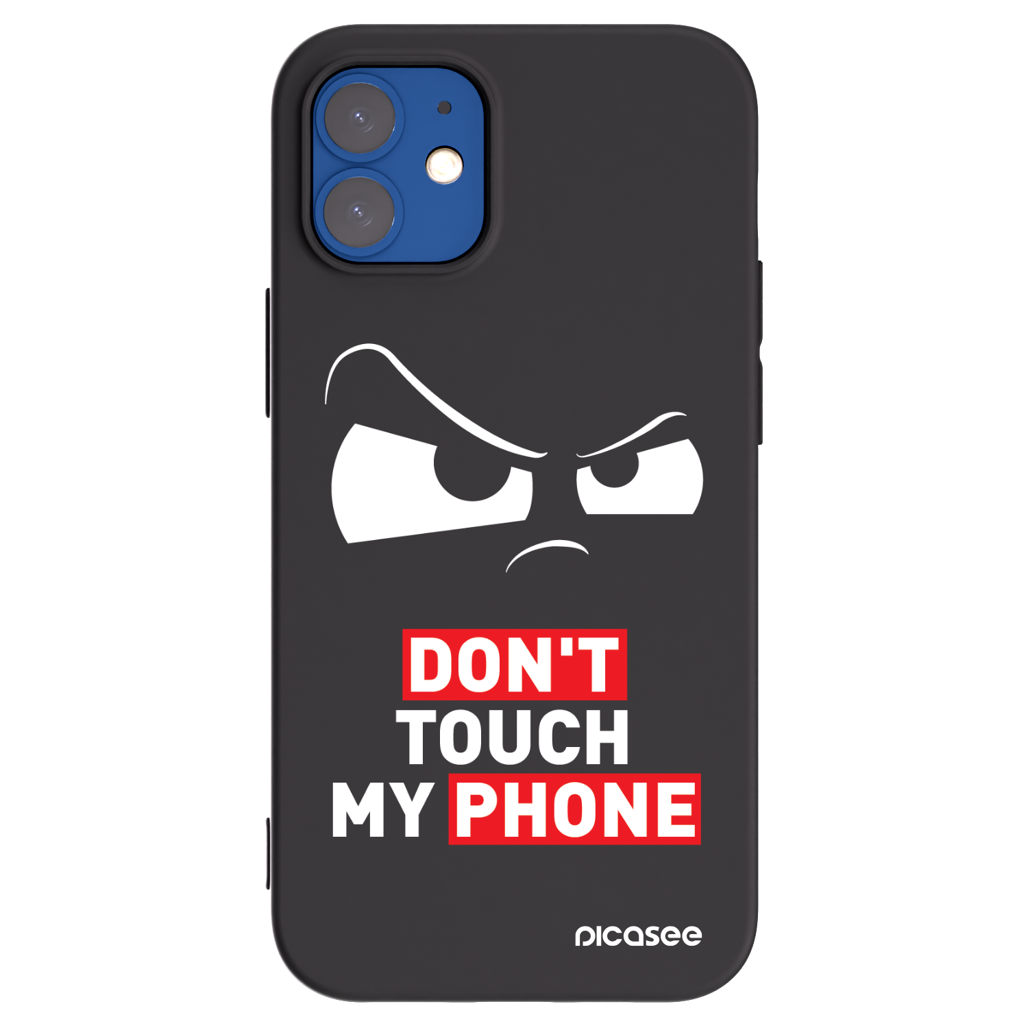 Picasee silikonowe czarne etui na Apple iPhone 12 mini - Cloudy Eye - Transparent