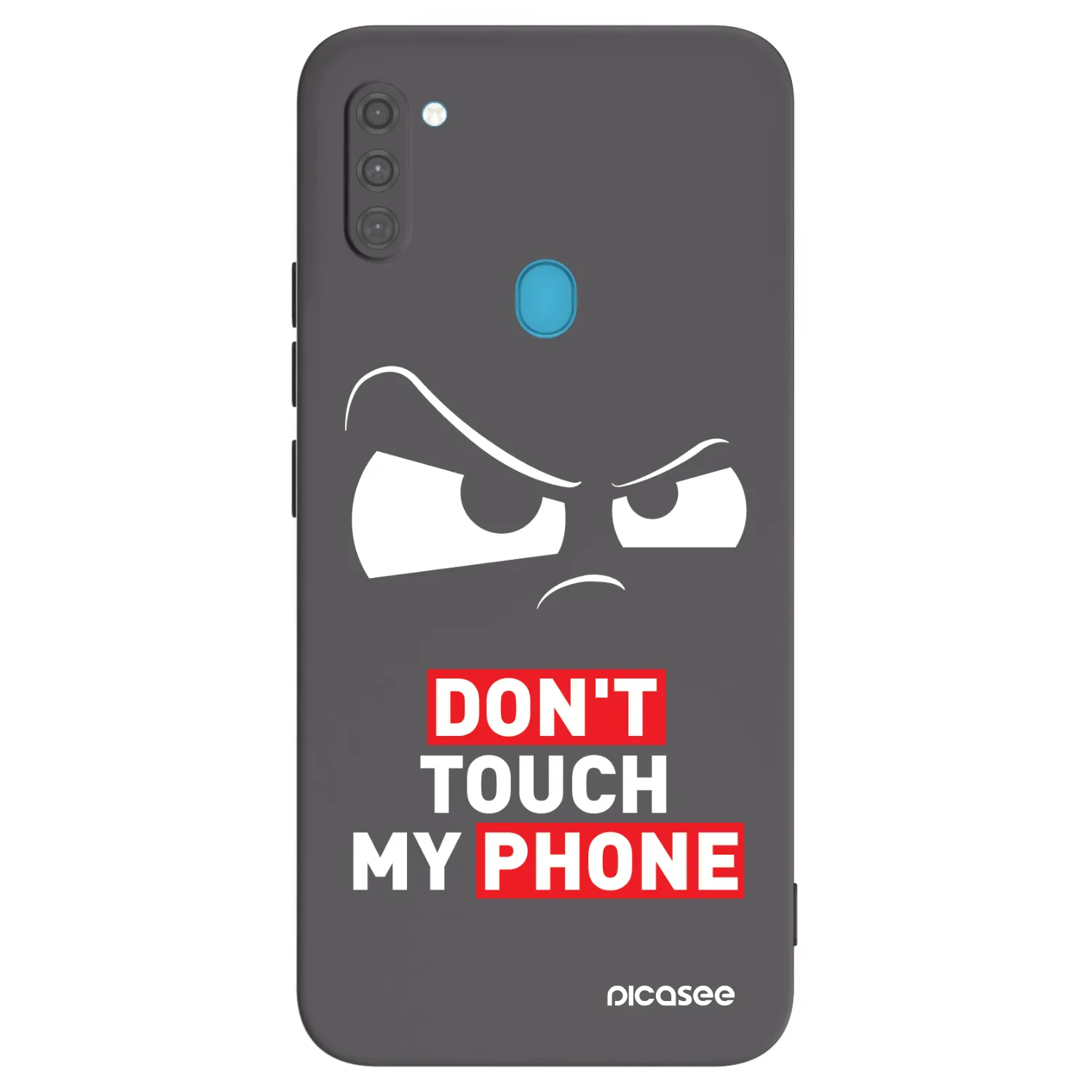 Picasee silikonowe czarne etui na Samsung Galaxy M11 - Cloudy Eye - Transparent