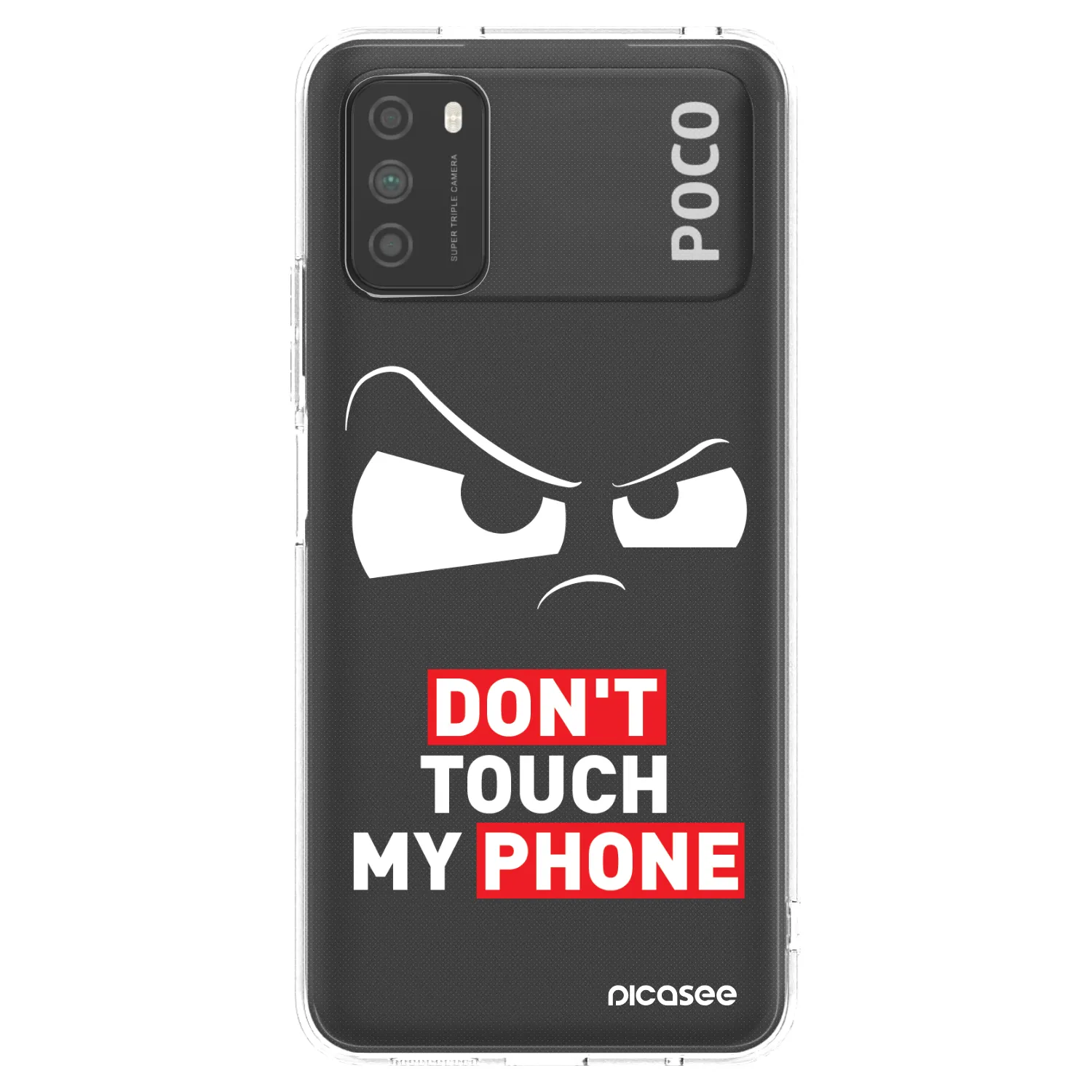 Picasee silikonowe przeźroczyste etui na Xiaomi Poco M3 - Cloudy Eye - Transparent