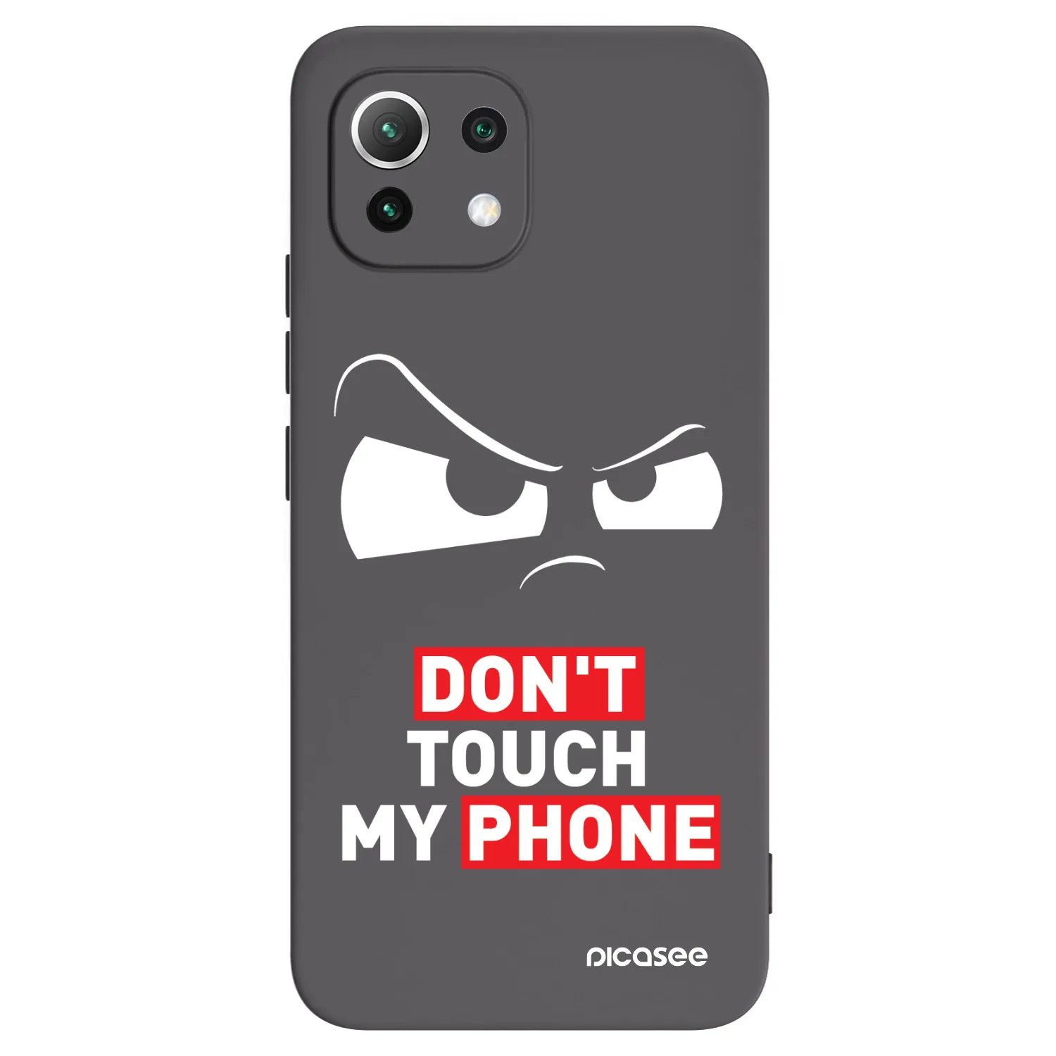 Picasee silikonowe czarne etui na Xiaomi Mi 11 Lite - Cloudy Eye - Transparent