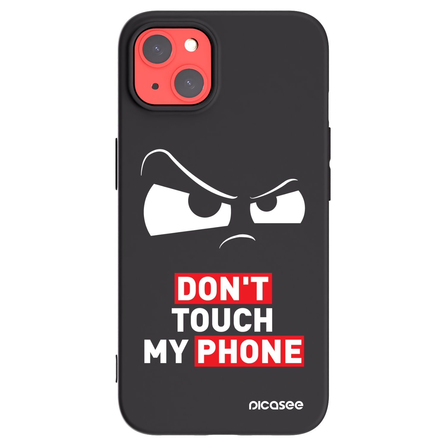 Picasee silikonowe czarne etui na Apple iPhone 13 - Cloudy Eye - Transparent