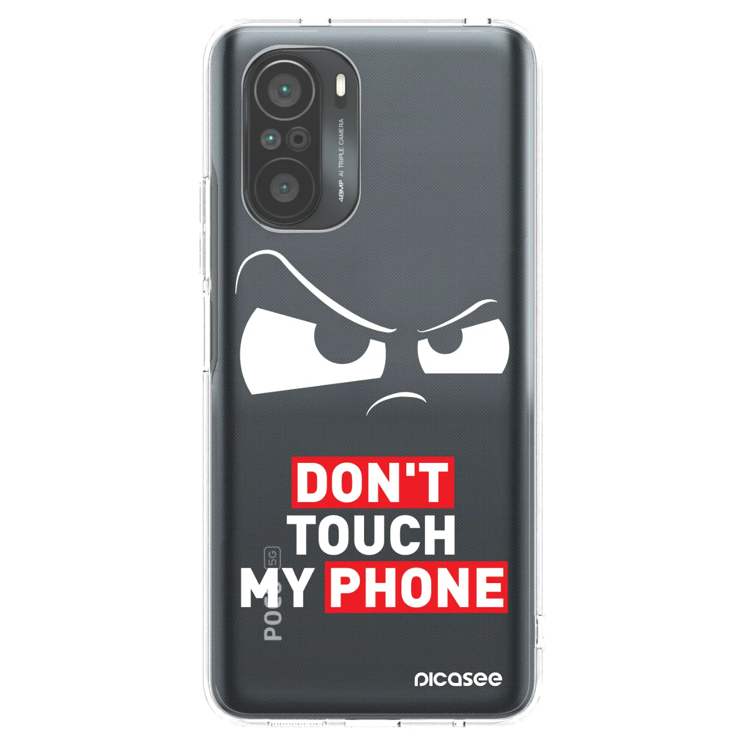 Picasee silikonowe przeźroczyste etui na Xiaomi Poco F3 - Cloudy Eye - Transparent
