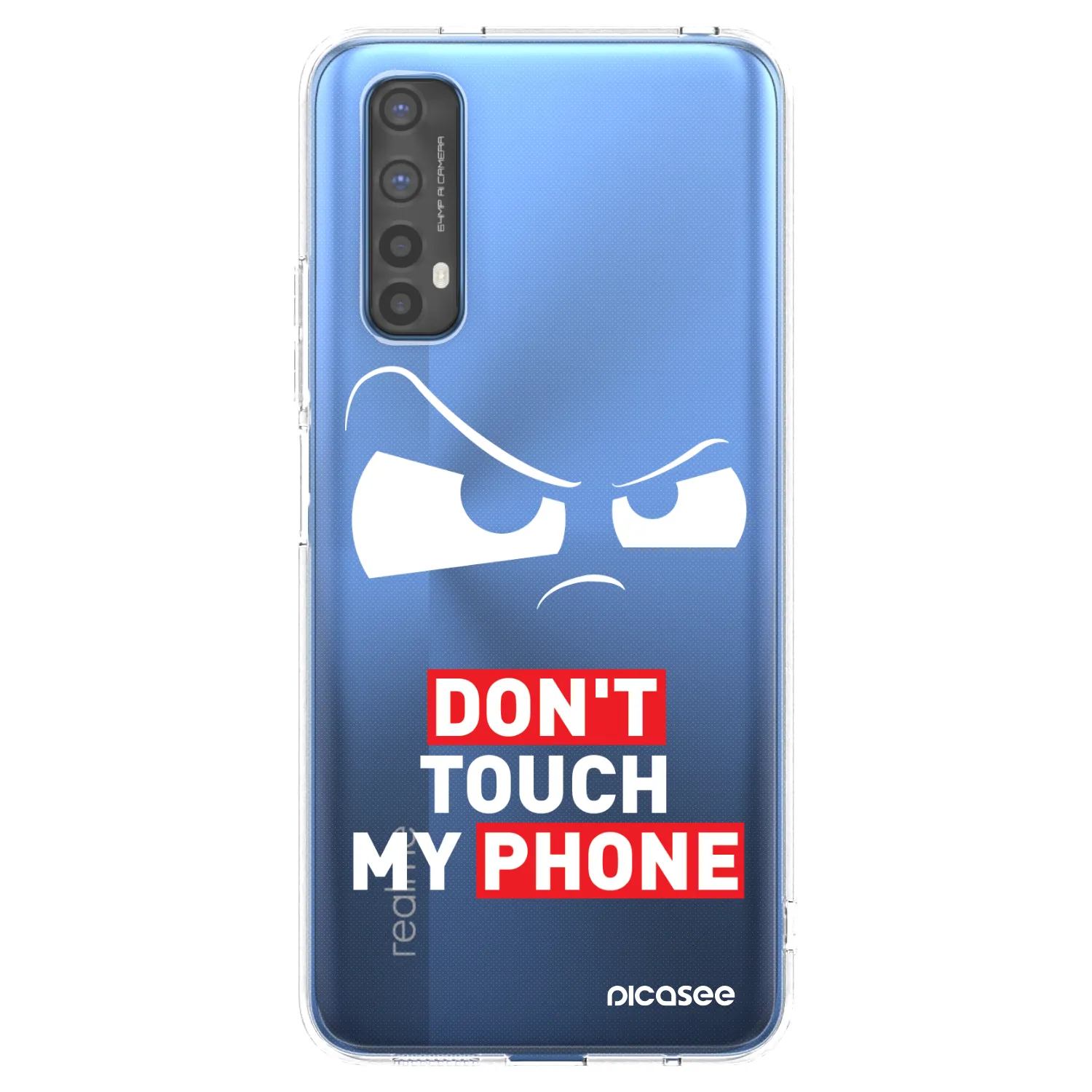 Picasee silikonowe przeźroczyste etui na Realme 7 - Cloudy Eye - Transparent