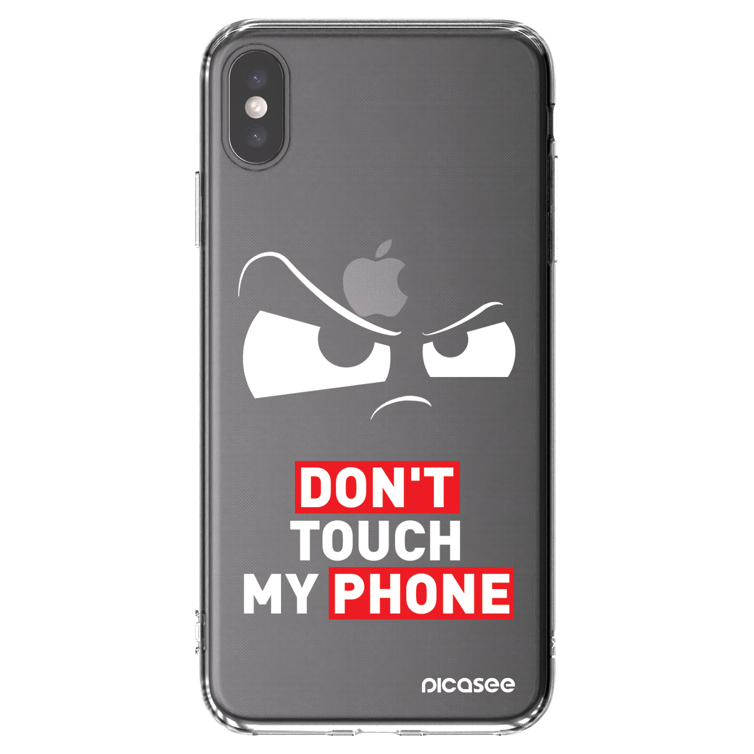 Picasee silikonowe przeźroczyste etui na Apple iPhone XS Max - Cloudy Eye - Transparent