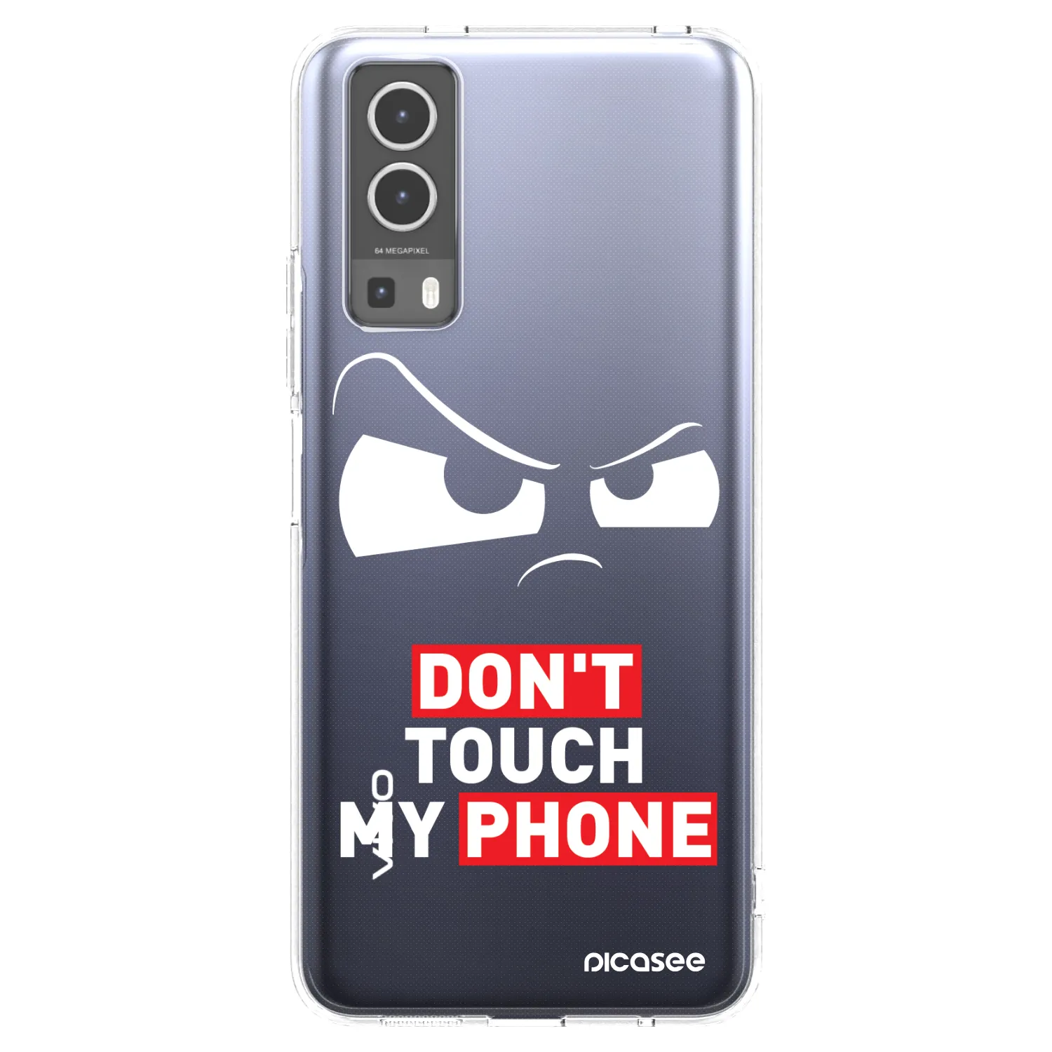 Picasee silikonowe przeźroczyste etui na Vivo Y72 5G - Cloudy Eye - Transparent