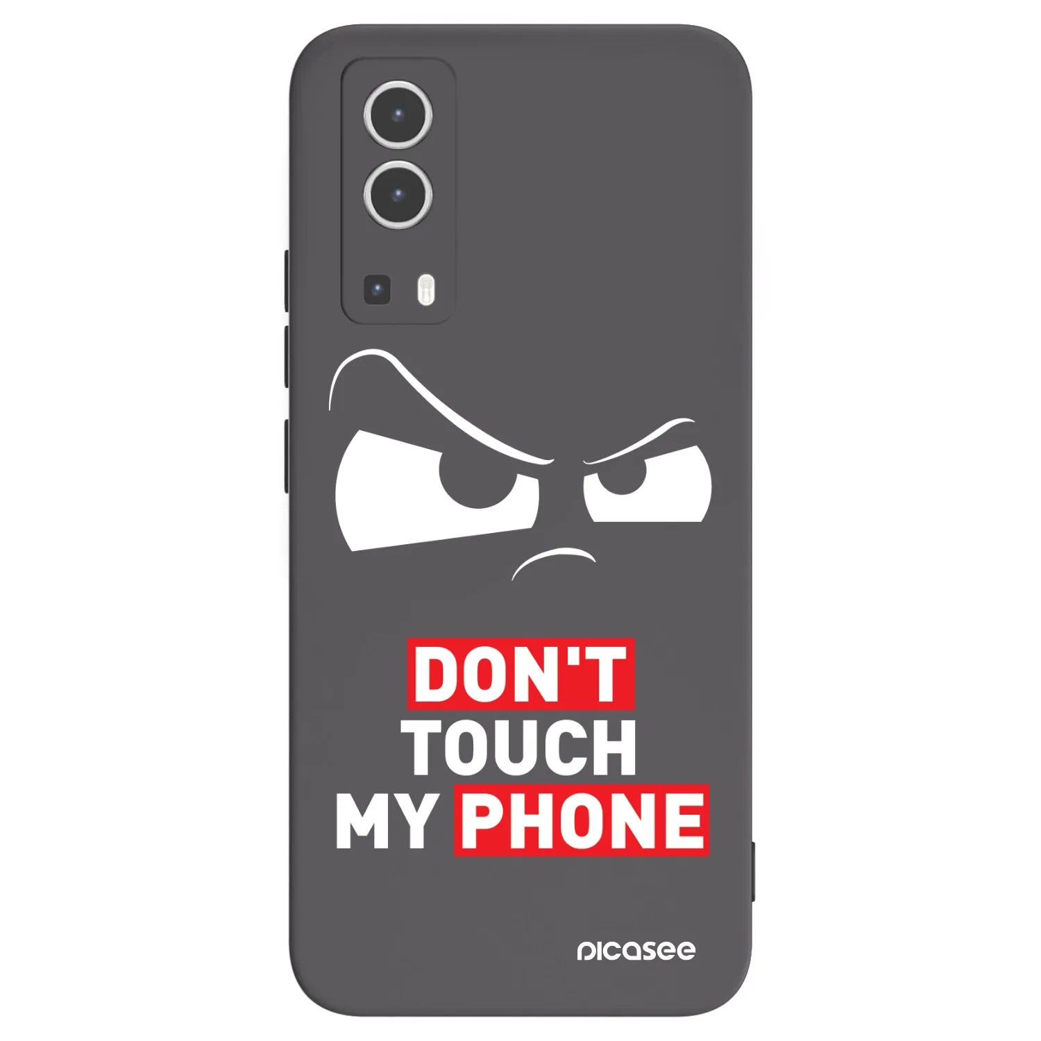 Picasee silikonowe czarne etui na Vivo Y72 5G - Cloudy Eye - Transparent