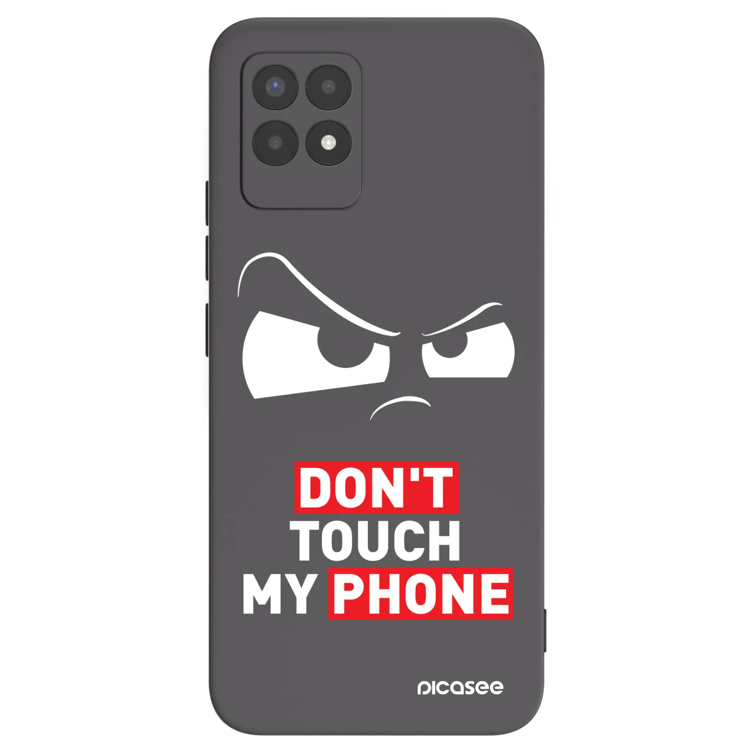 Picasee silikonowe czarne etui na Realme 8i - Cloudy Eye - Transparent