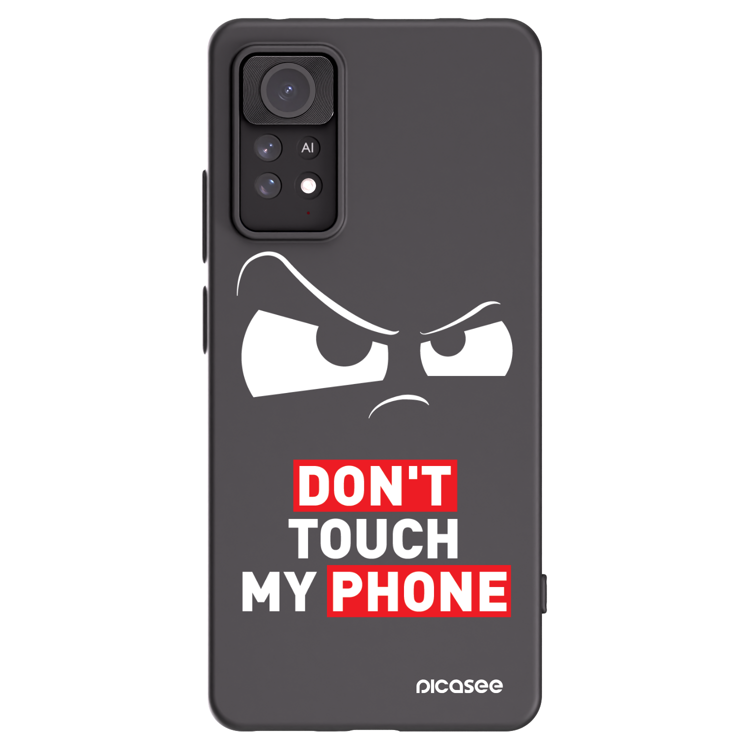 Picasee silikonowe czarne etui na Xiaomi Redmi Note 11 Pro 5G - Cloudy Eye - Transparent