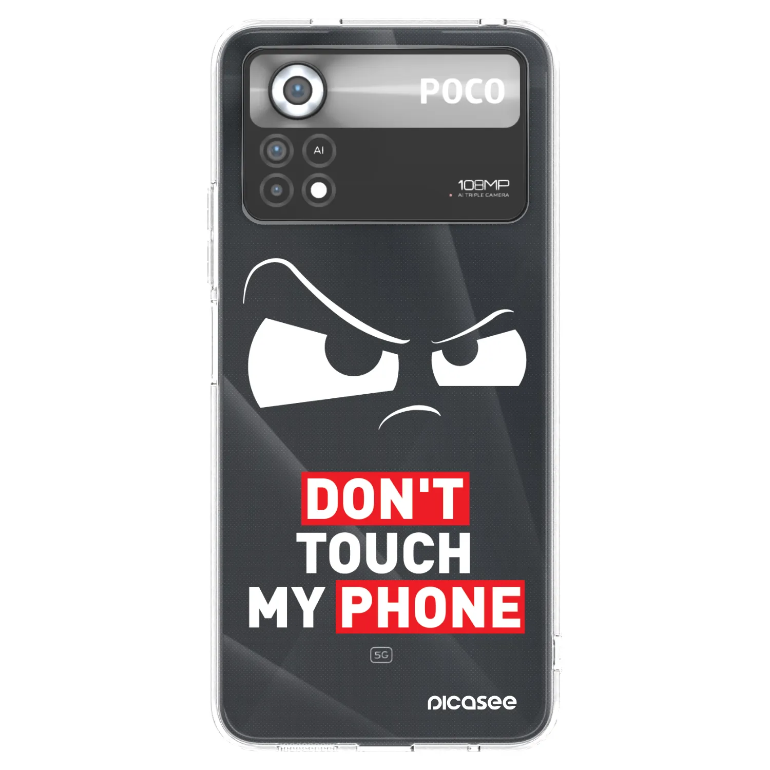 Picasee silikonowe przeźroczyste etui na Xiaomi Poco X4 Pro 5G - Cloudy Eye - Transparent