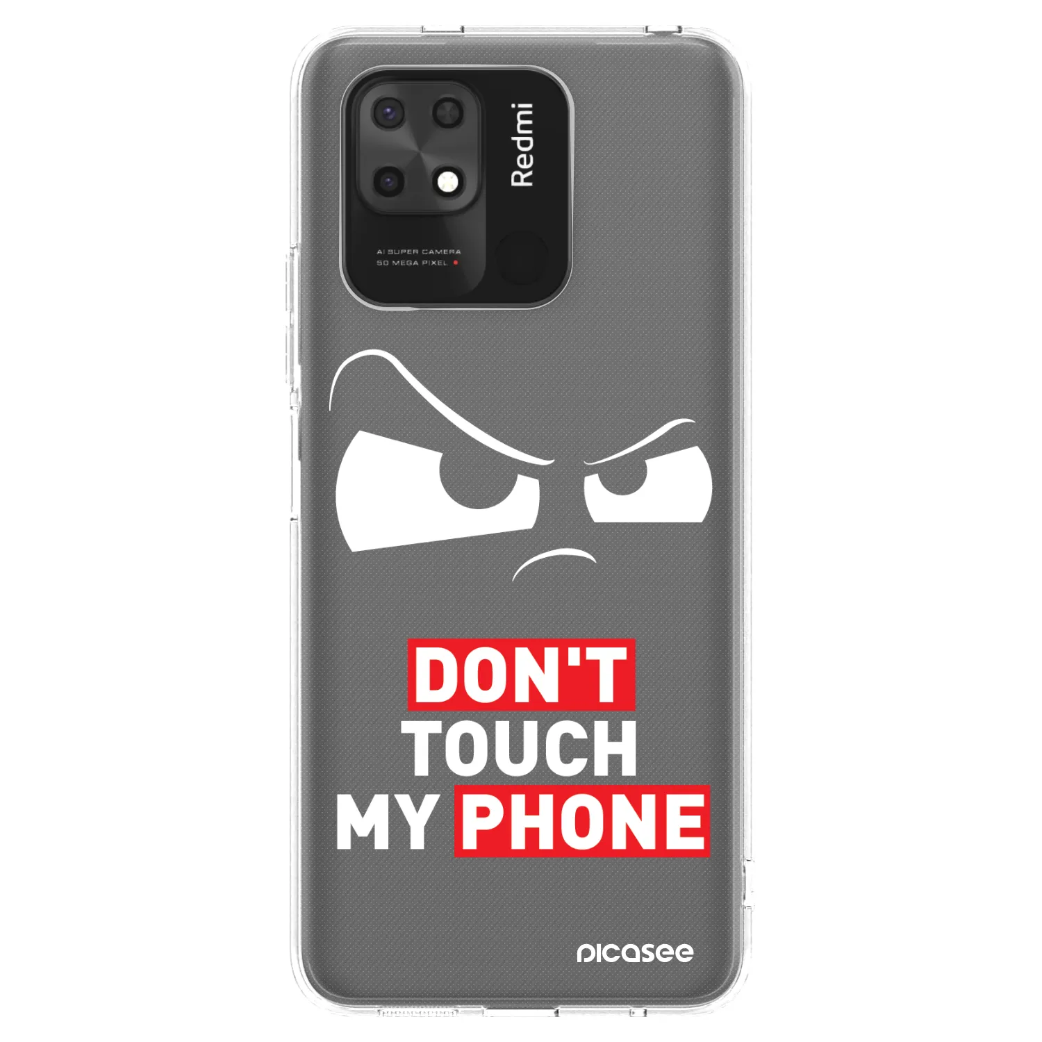 Picasee silikonowe przeźroczyste etui na Xiaomi Redmi 10C - Cloudy Eye - Transparent