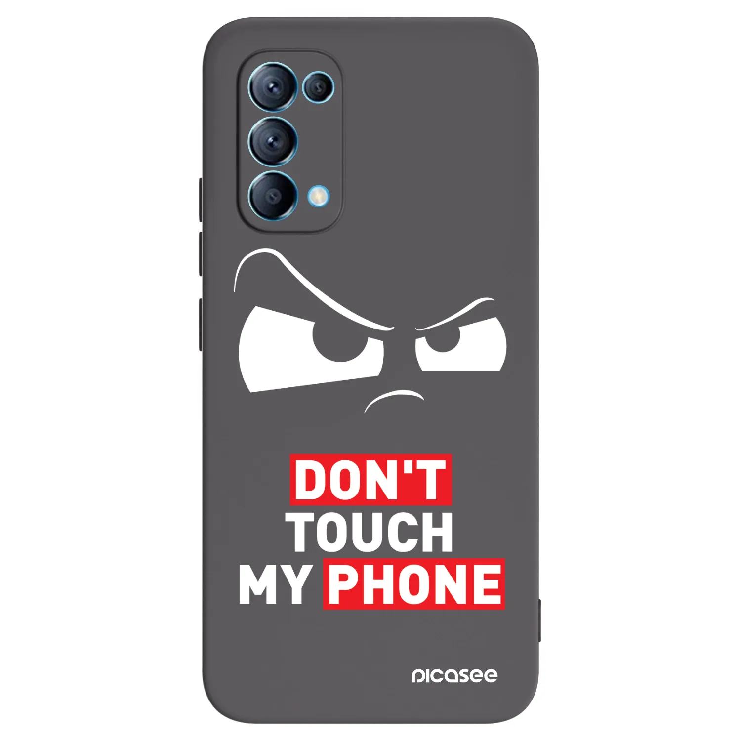 Picasee silikonowe czarne etui na OPPO Reno 5 5G - Cloudy Eye - Transparent
