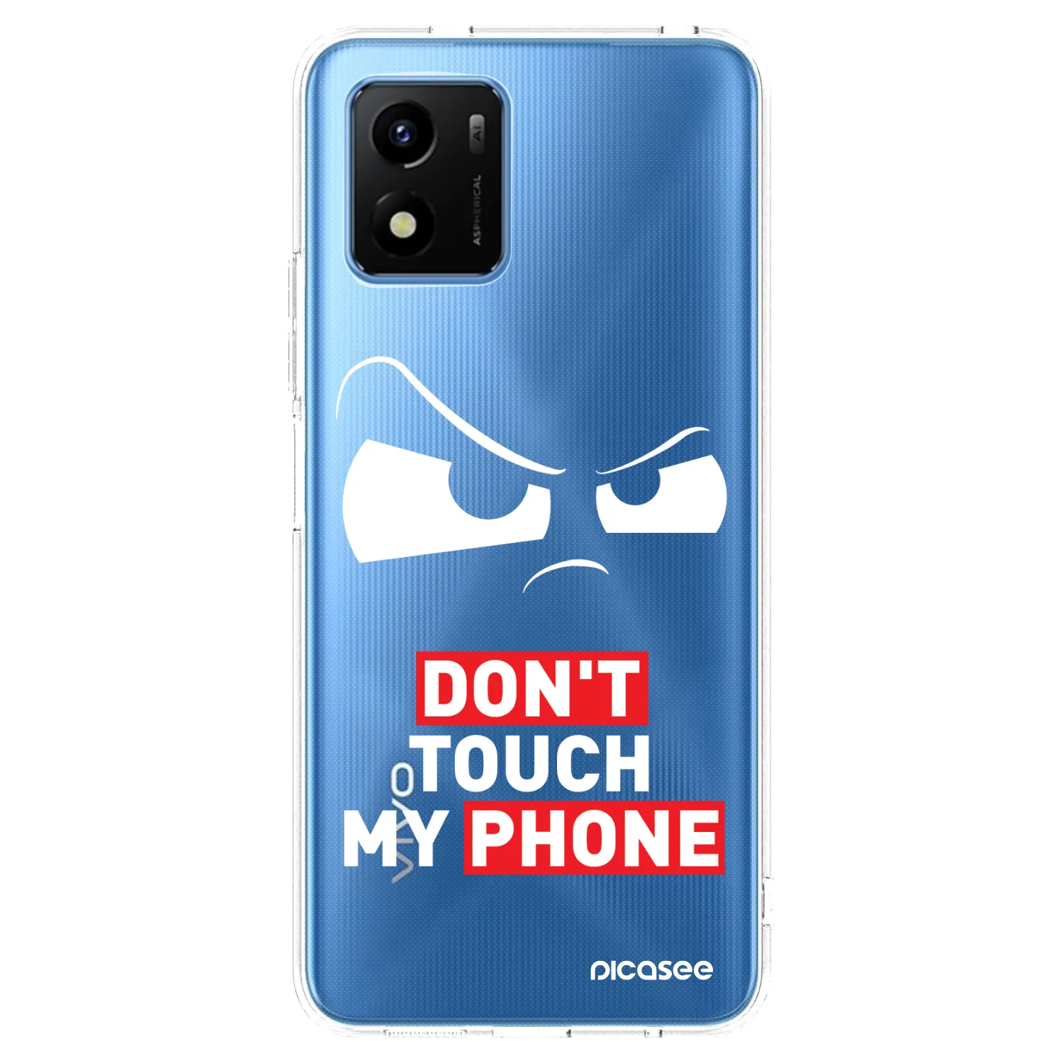 Picasee silikonowe przeźroczyste etui na Vivo Y01 - Cloudy Eye - Transparent