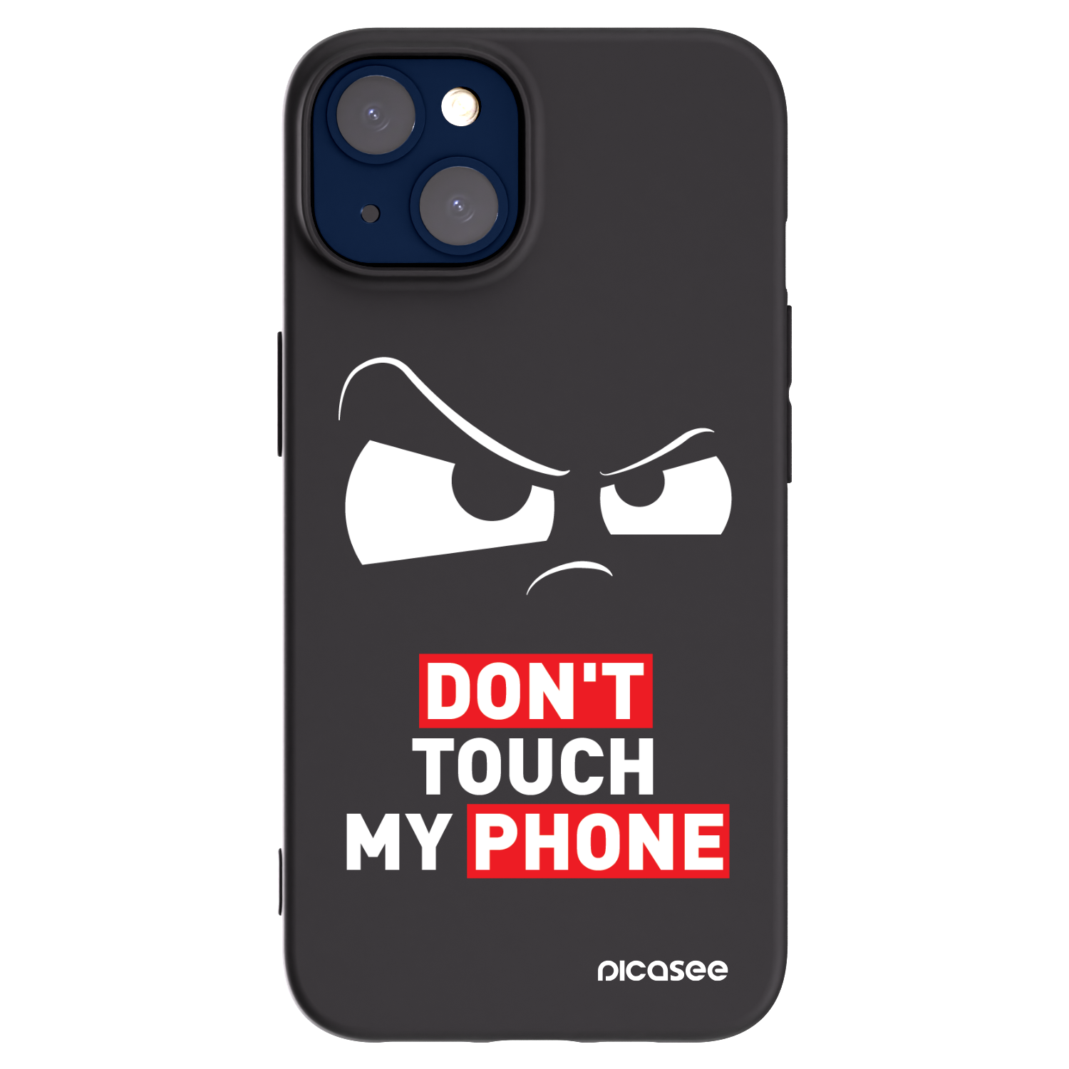 Picasee silikonowe czarne etui na Apple iPhone 14 - Cloudy Eye - Transparent