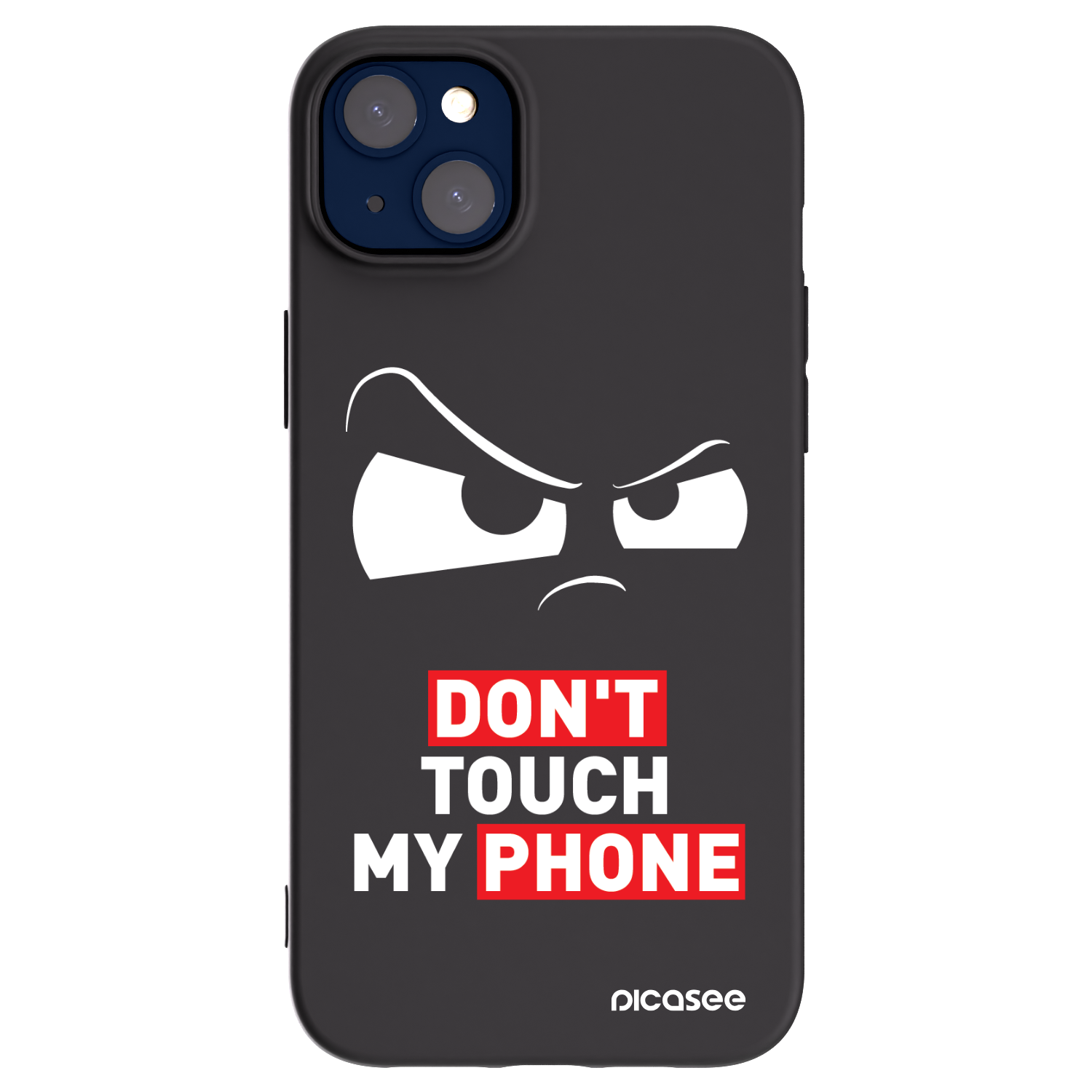 Picasee silikonowe czarne etui na Apple iPhone 14 Plus - Cloudy Eye - Transparent