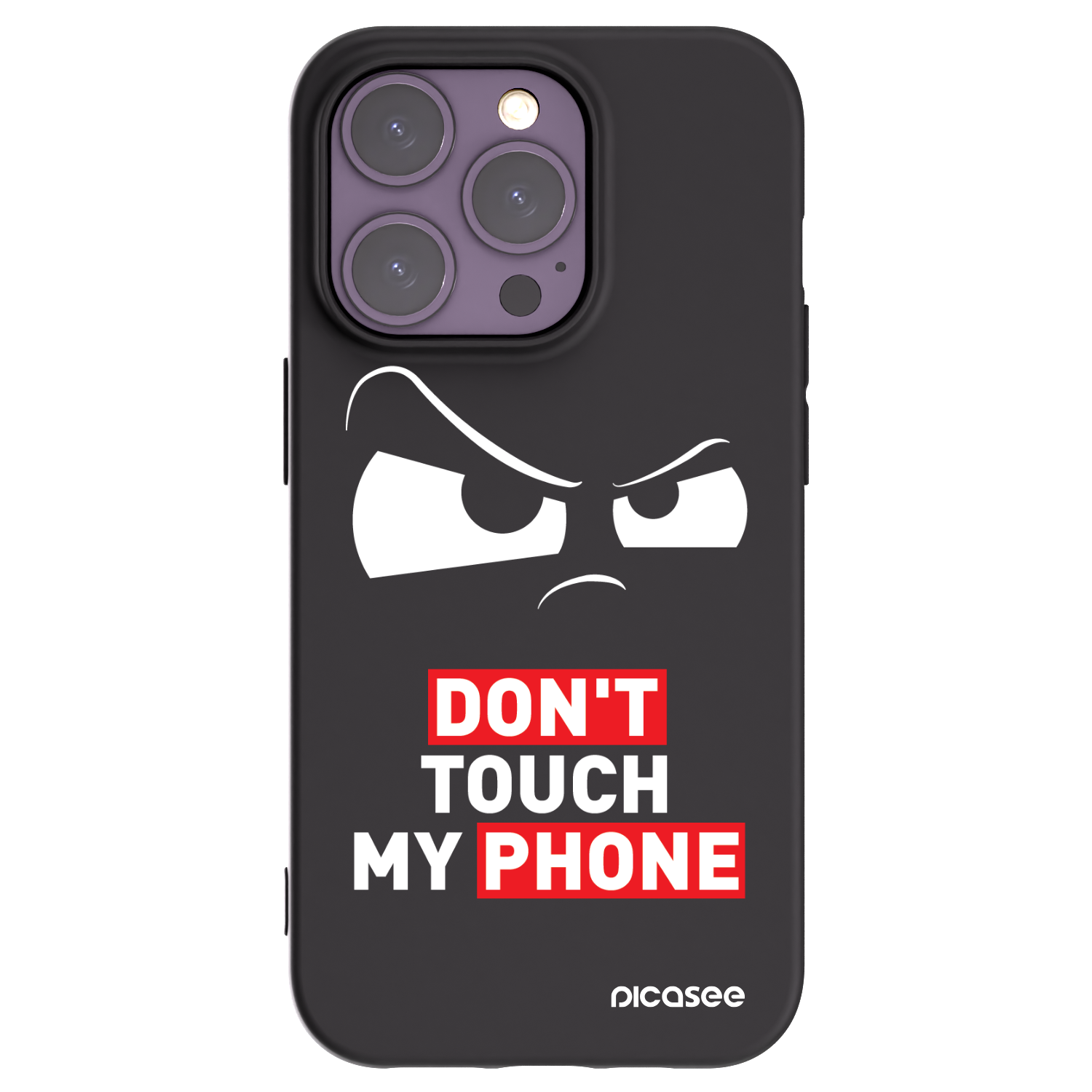 Picasee silikonowe czarne etui na Apple iPhone 14 Pro - Cloudy Eye - Transparent