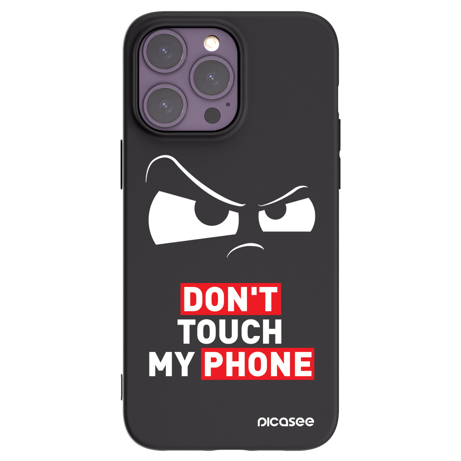 Picasee silikonowe czarne etui na Apple iPhone 14 Pro Max - Cloudy Eye - Transparent