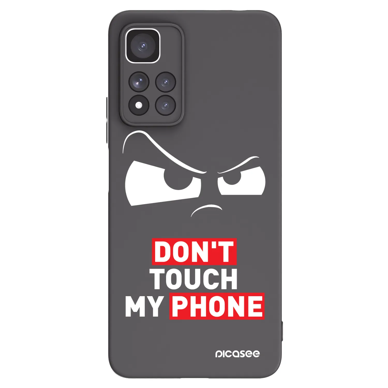 Picasee silikonowe czarne etui na Xiaomi Redmi Note 11 Pro+ 5G - Cloudy Eye - Transparent