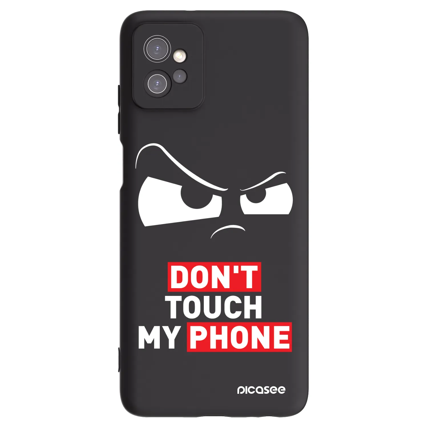 Picasee silikonowe czarne etui na Motorola Moto G32 - Cloudy Eye - Transparent