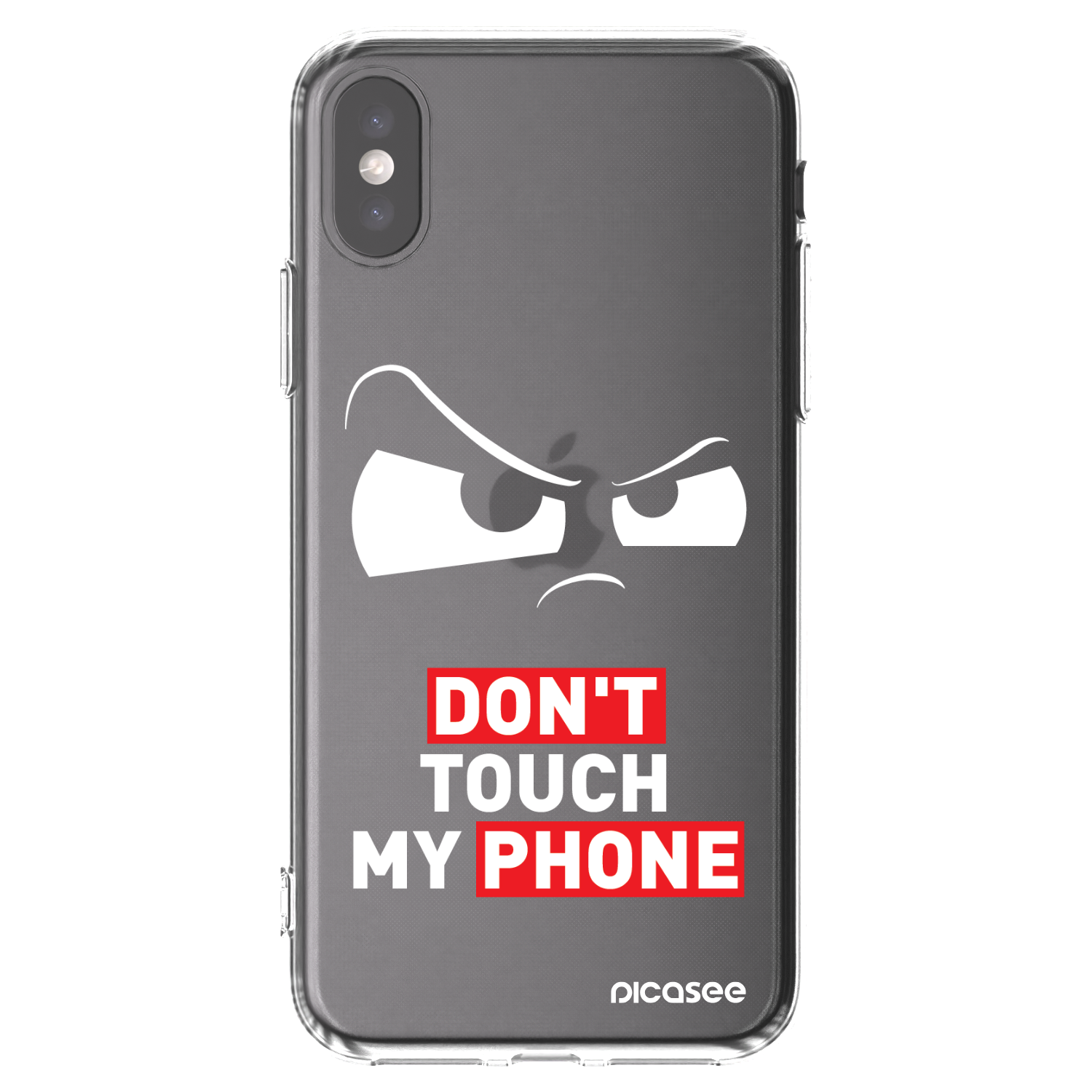 Picasee silikonowe przeźroczyste etui na Apple iPhone X/XS - Cloudy Eye - Transparent