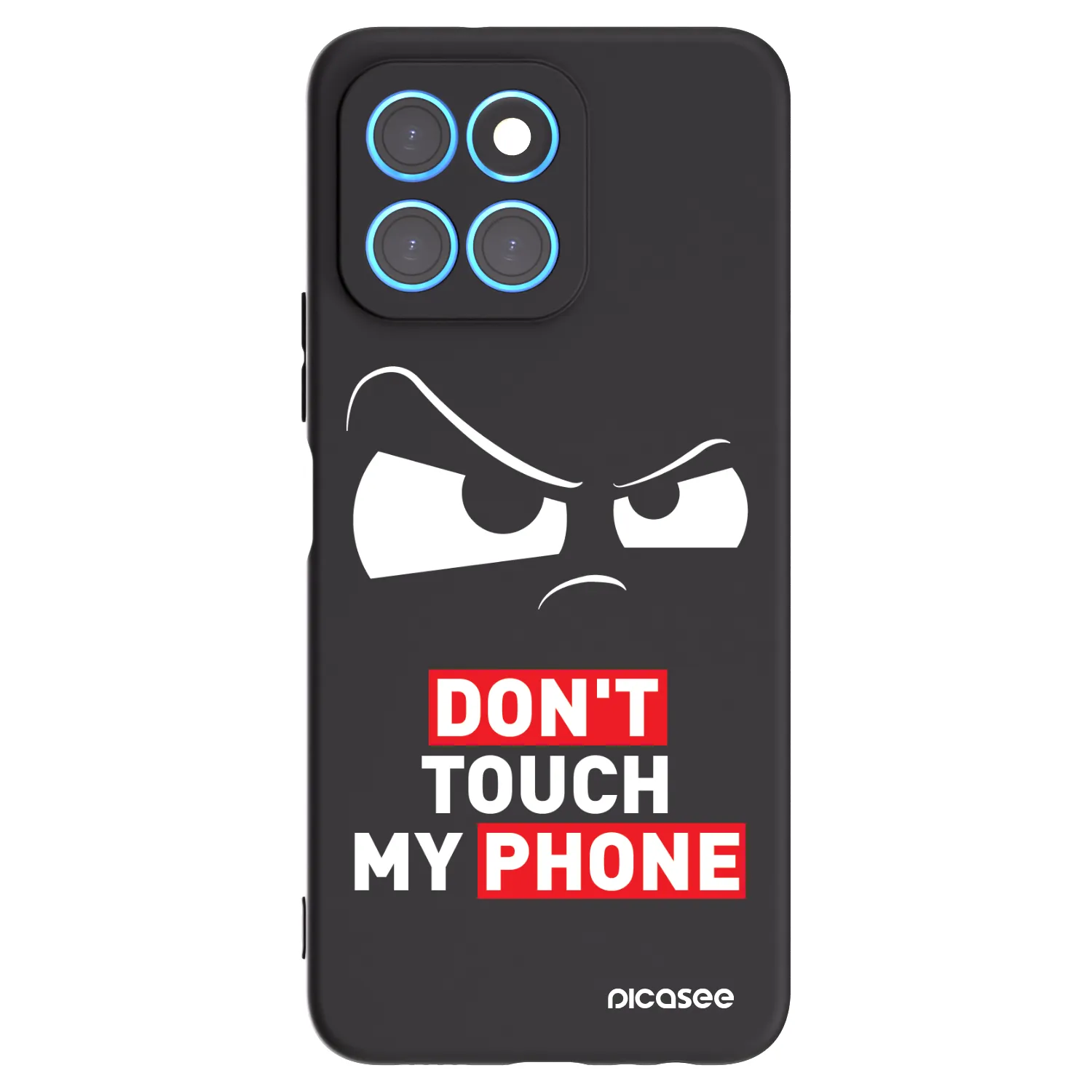 Picasee silikonowe czarne etui na Honor X8 5G - Cloudy Eye - Transparent