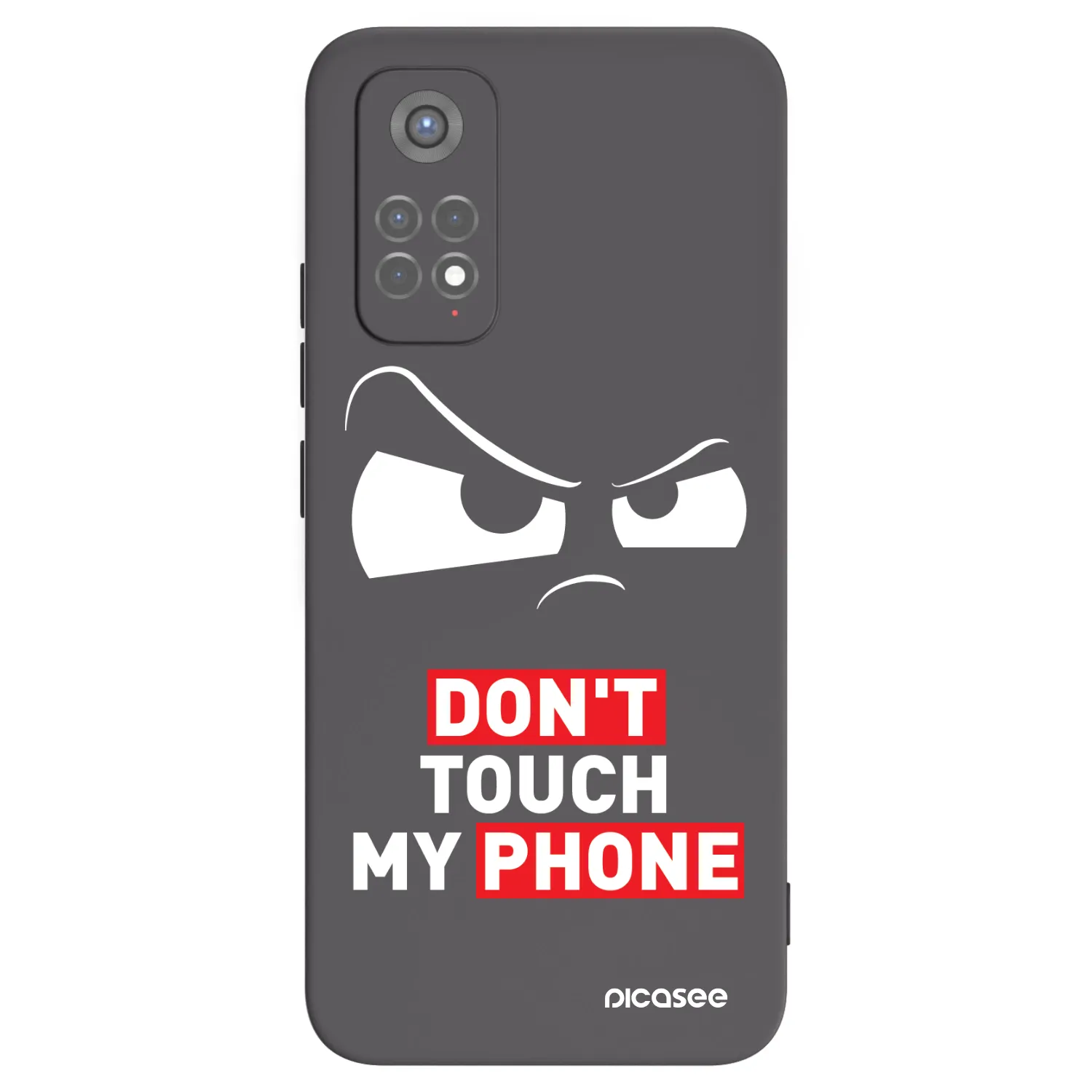 Picasee silikonowe czarne etui na Xiaomi Redmi Note 11S 5G - Cloudy Eye - Transparent