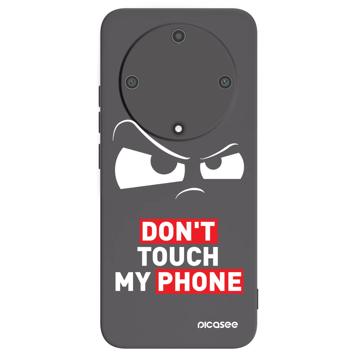 Picasee silikonowe czarne etui na Honor Magic5 Lite 5G - Cloudy Eye - Transparent