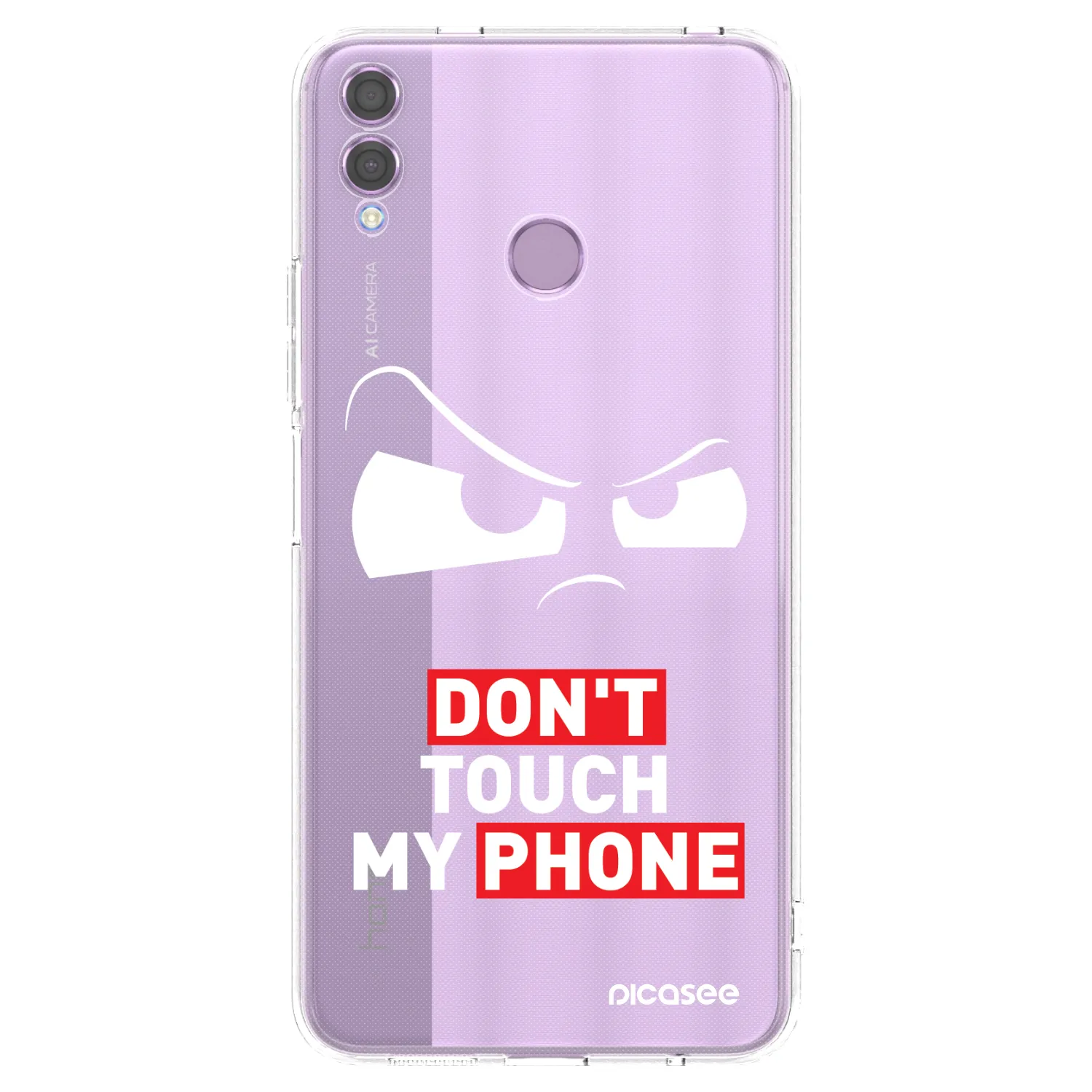 Picasee silikonowe przeźroczyste etui na Honor 8X - Cloudy Eye - Transparent