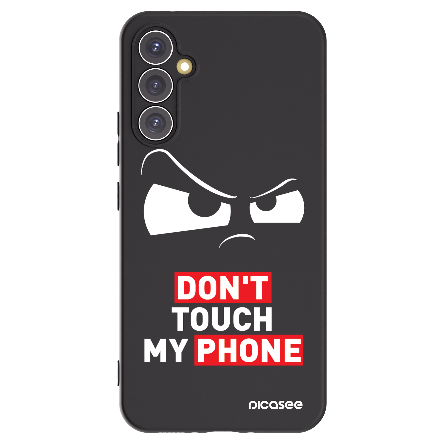 Picasee silikonowe czarne etui na Samsung Galaxy A34 5G A346B - Cloudy Eye - Transparent