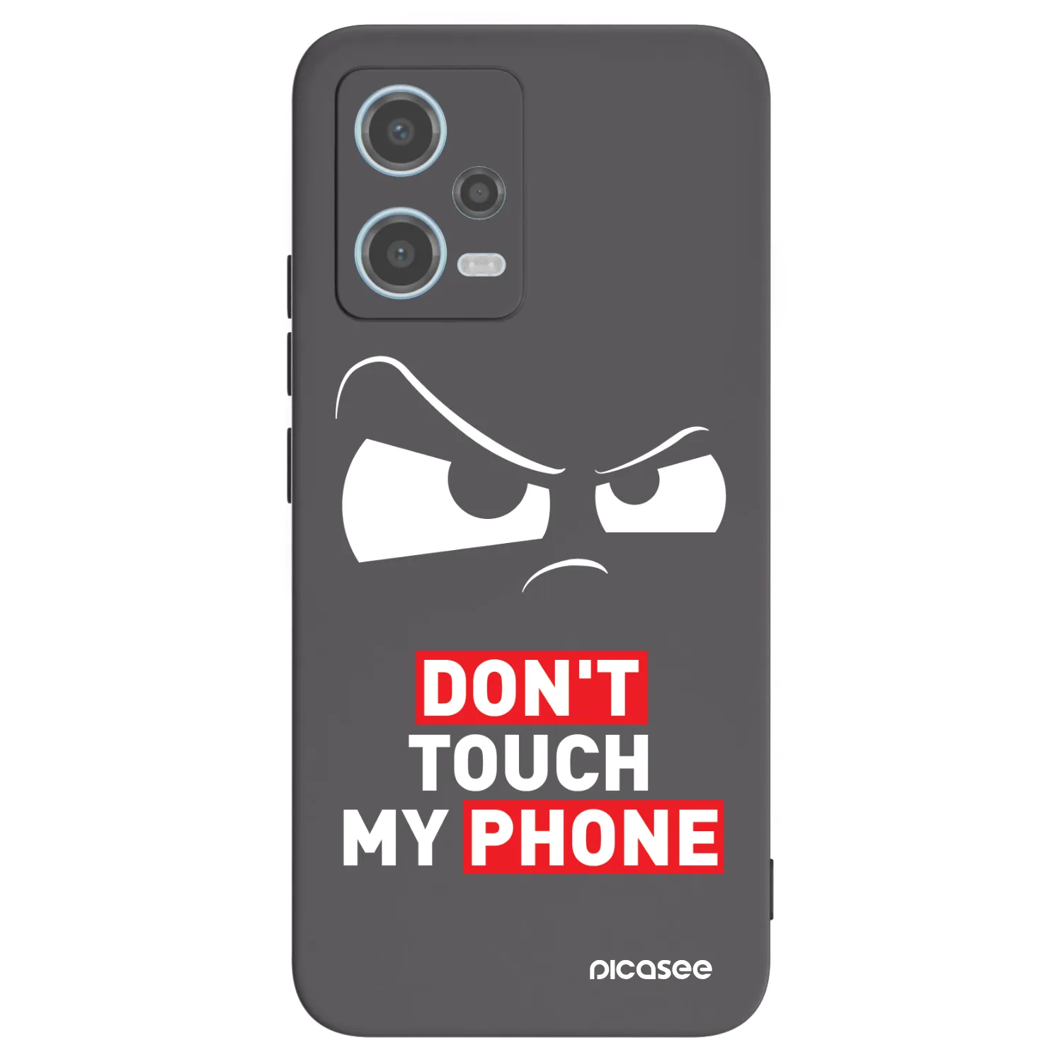 Picasee silikonowe czarne etui na Xiaomi Redmi Note 12 5G - Cloudy Eye - Transparent