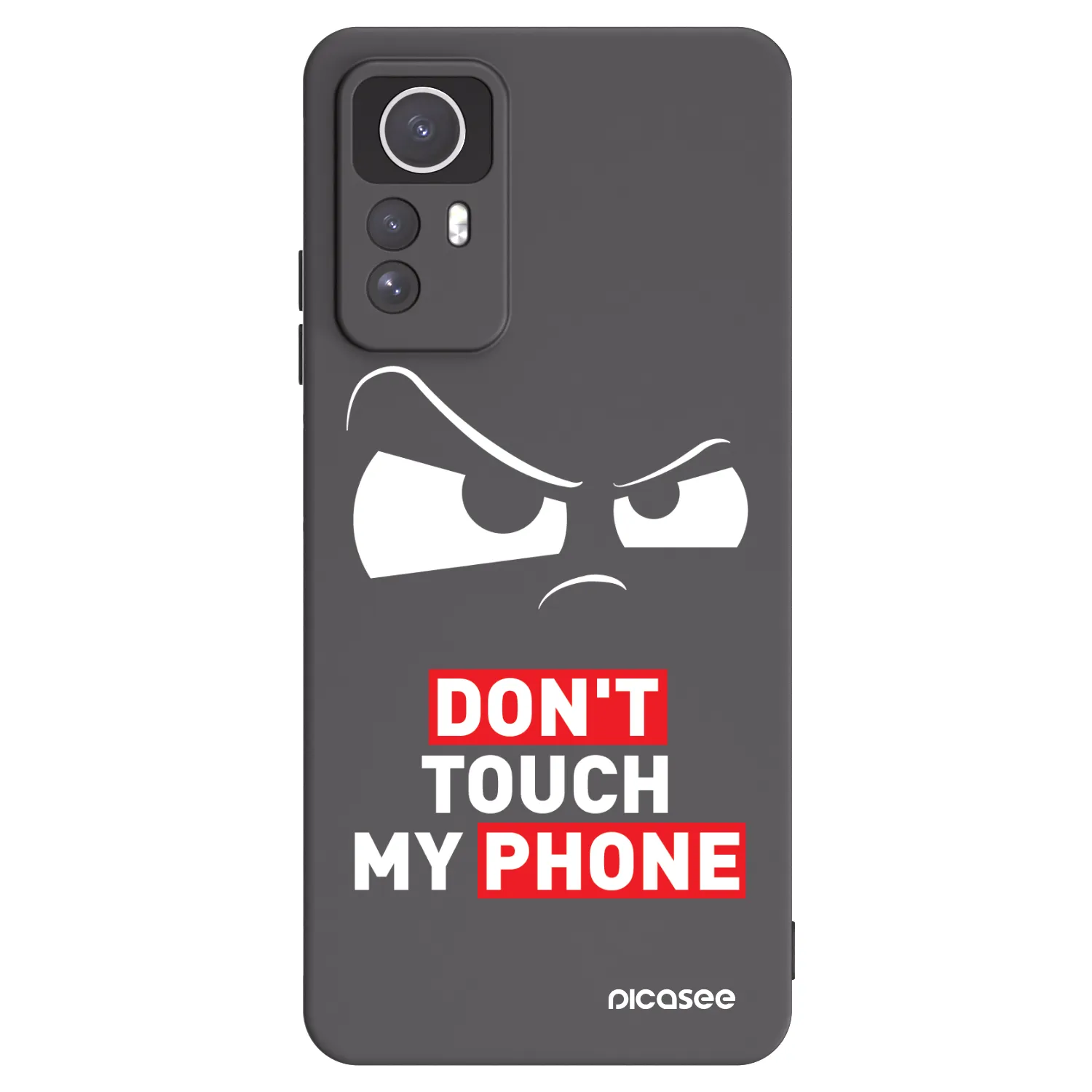 Picasee silikonowe czarne etui na Xiaomi Redmi Note 12S - Cloudy Eye - Transparent