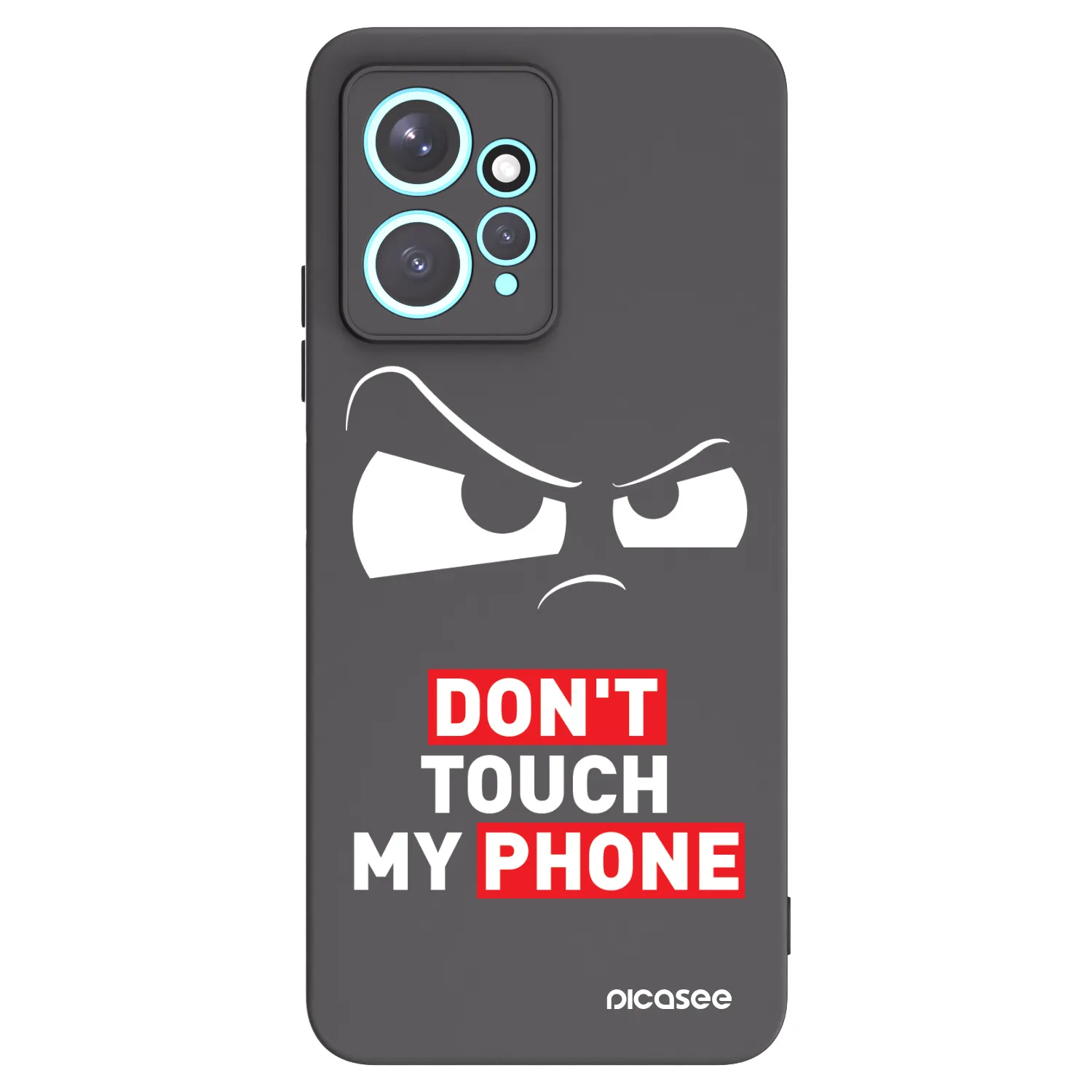 Picasee silikonowe czarne etui na Xiaomi Redmi Note 12 4G - Cloudy Eye - Transparent