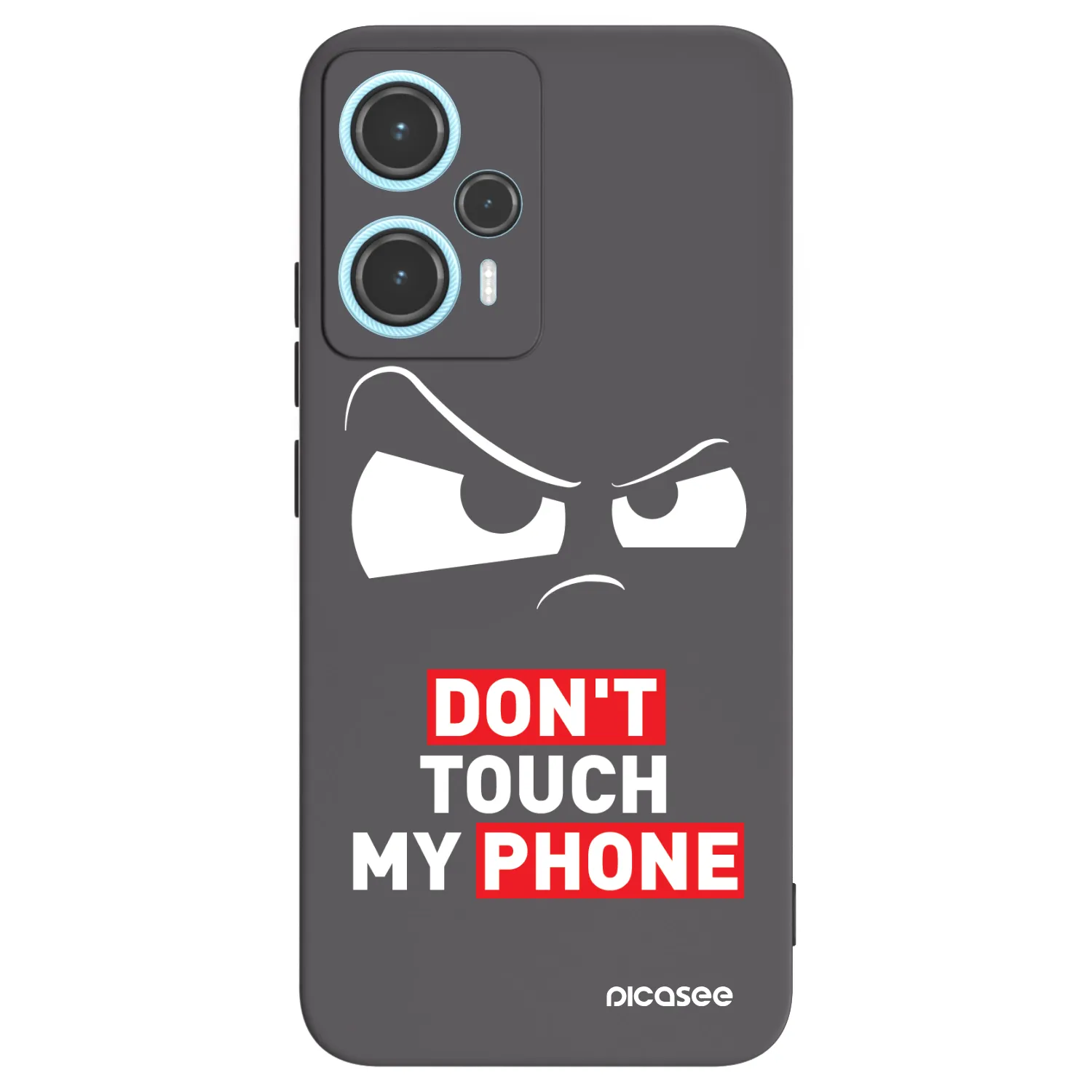Picasee silikonowe czarne etui na Xiaomi Poco F5 - Cloudy Eye - Transparent