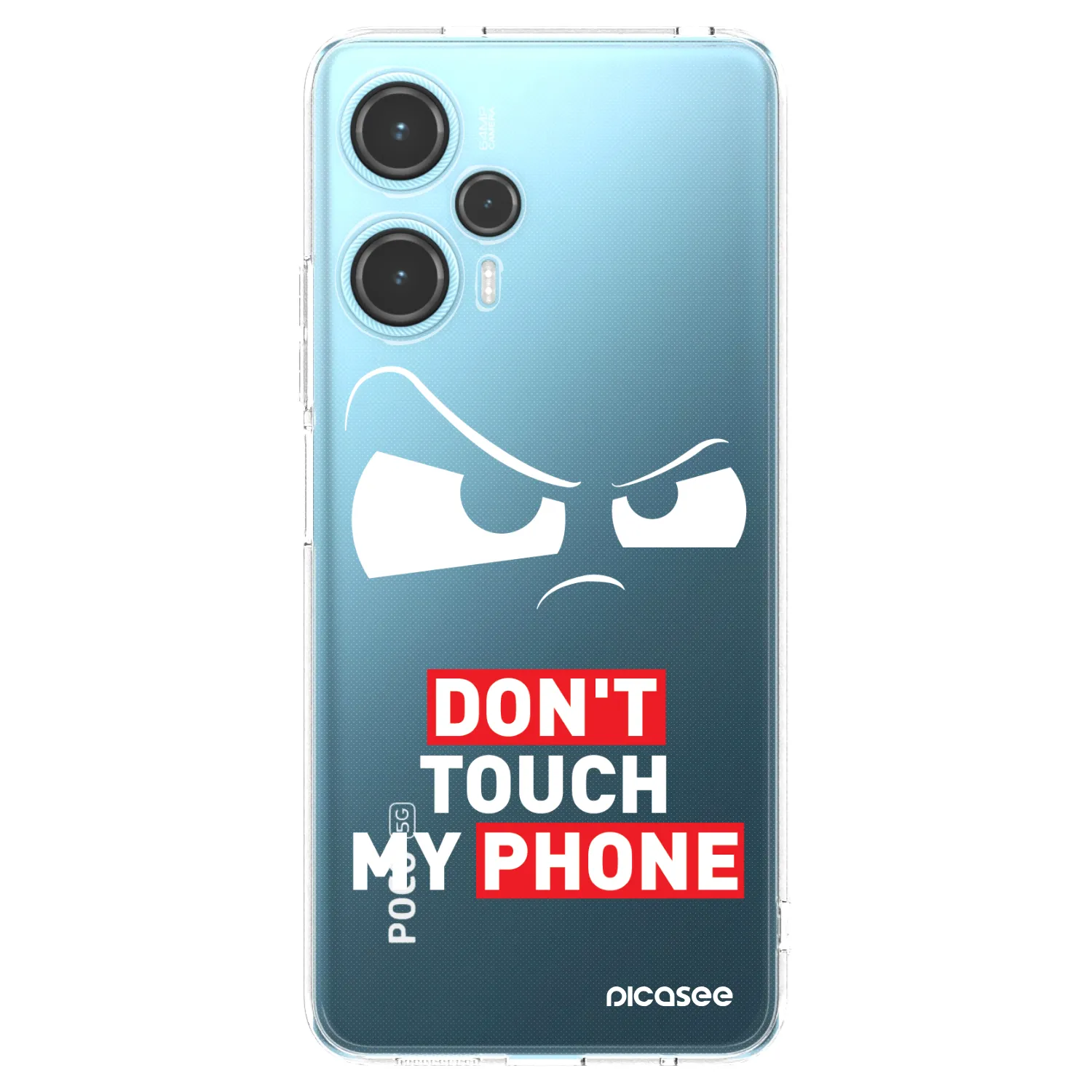 Picasee silikonowe przeźroczyste etui na Xiaomi Poco F5 - Cloudy Eye - Transparent