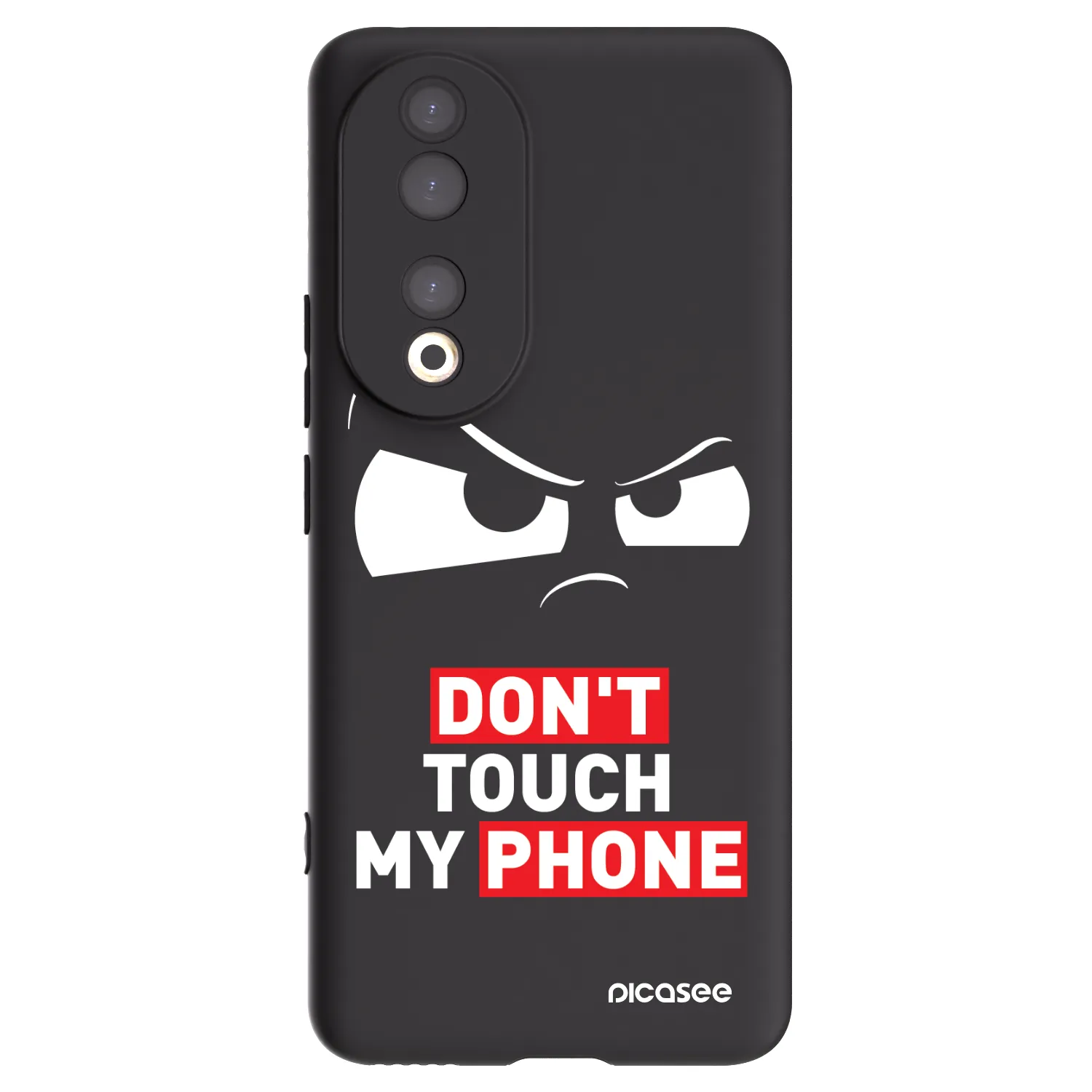 Picasee silikonowe czarne etui na Honor 90 5G - Cloudy Eye - Transparent