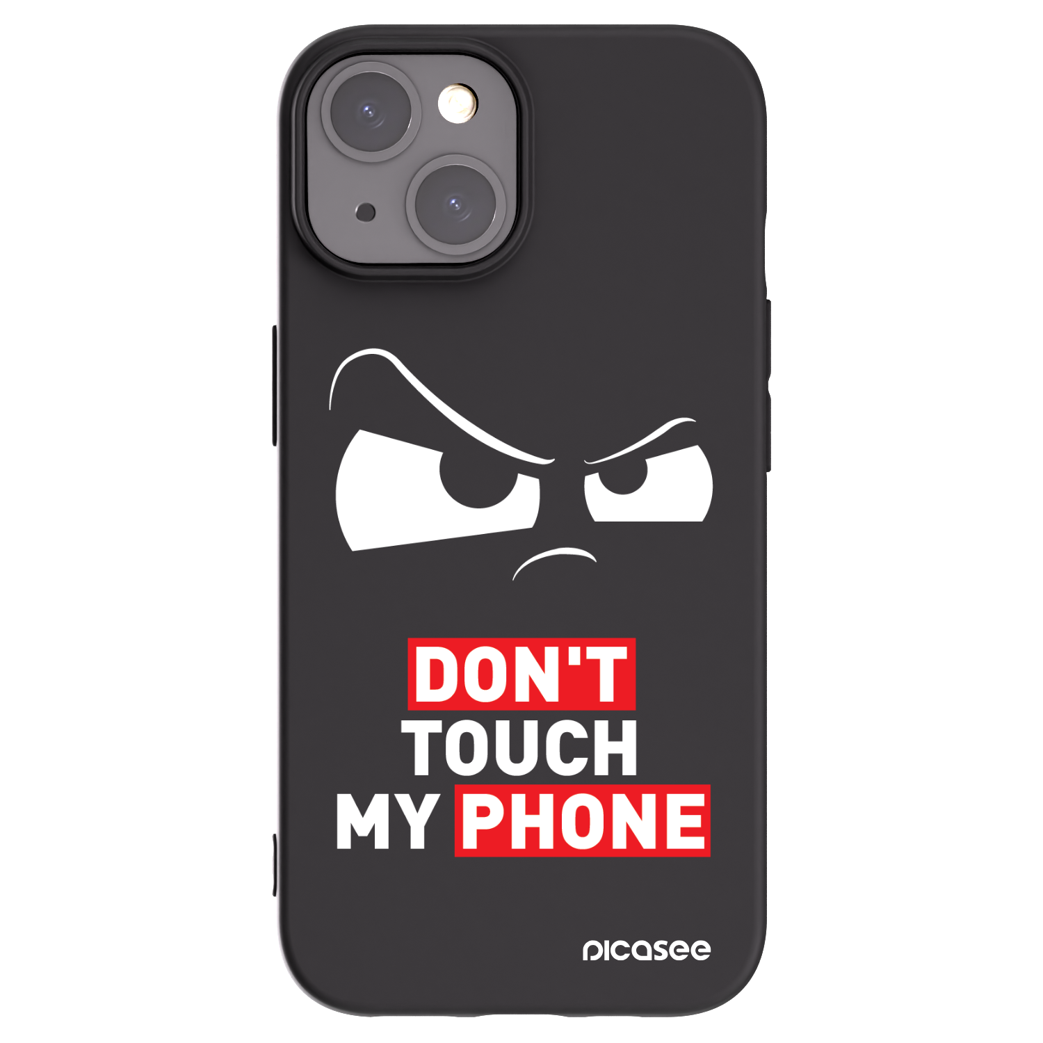 Picasee silikonowe czarne etui na Apple iPhone 15 - Cloudy Eye - Transparent