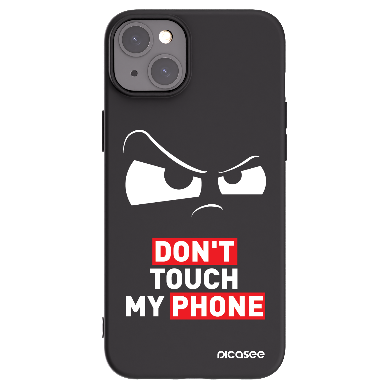 Picasee silikonowe czarne etui na Apple iPhone 15 Plus - Cloudy Eye - Transparent