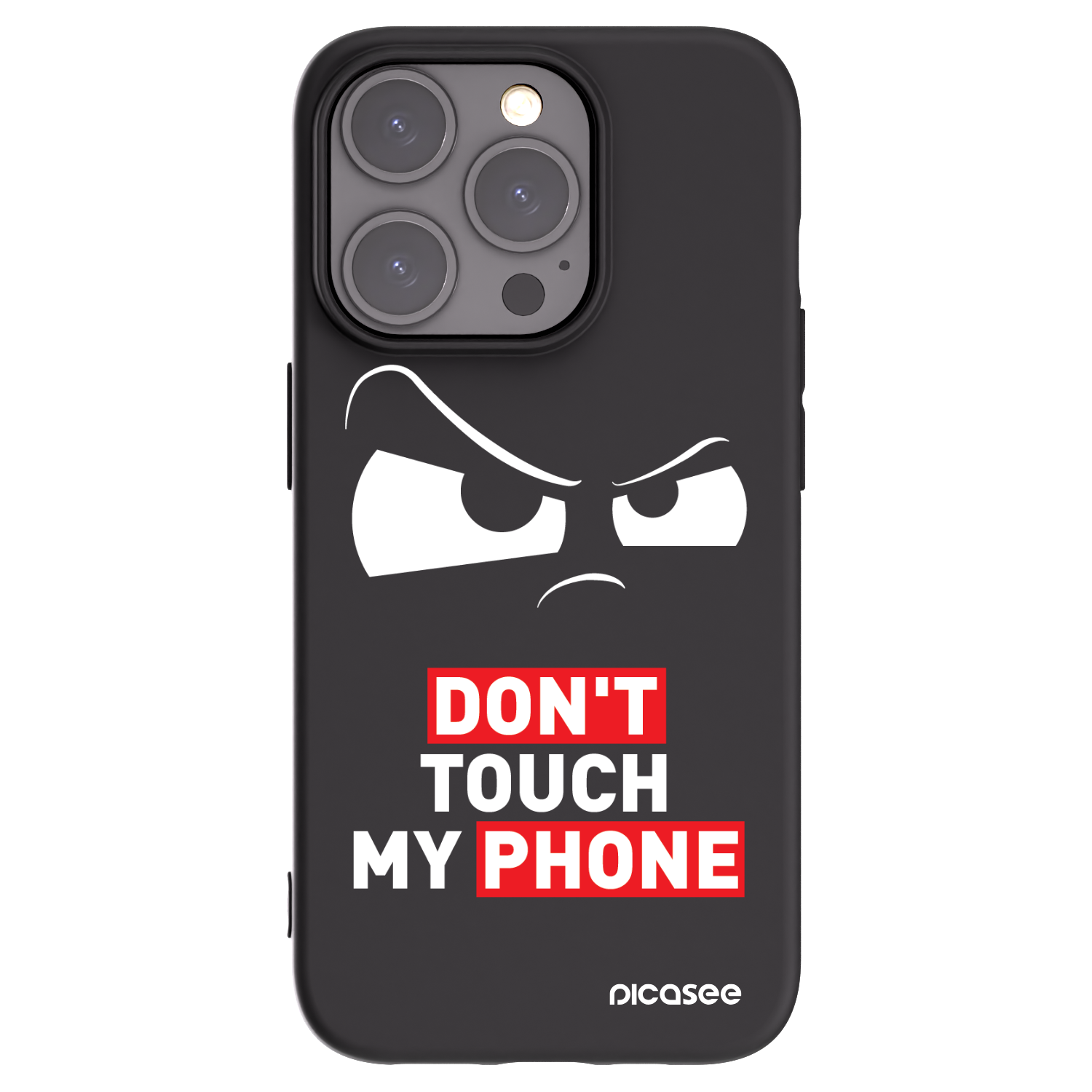 Picasee silikonowe czarne etui na Apple iPhone 15 Pro - Cloudy Eye - Transparent