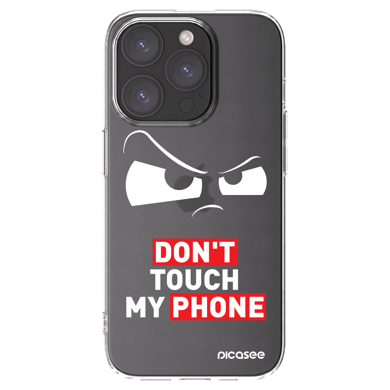 Picasee silikonowe przeźroczyste etui na Apple iPhone 15 Pro - Cloudy Eye - Transparent