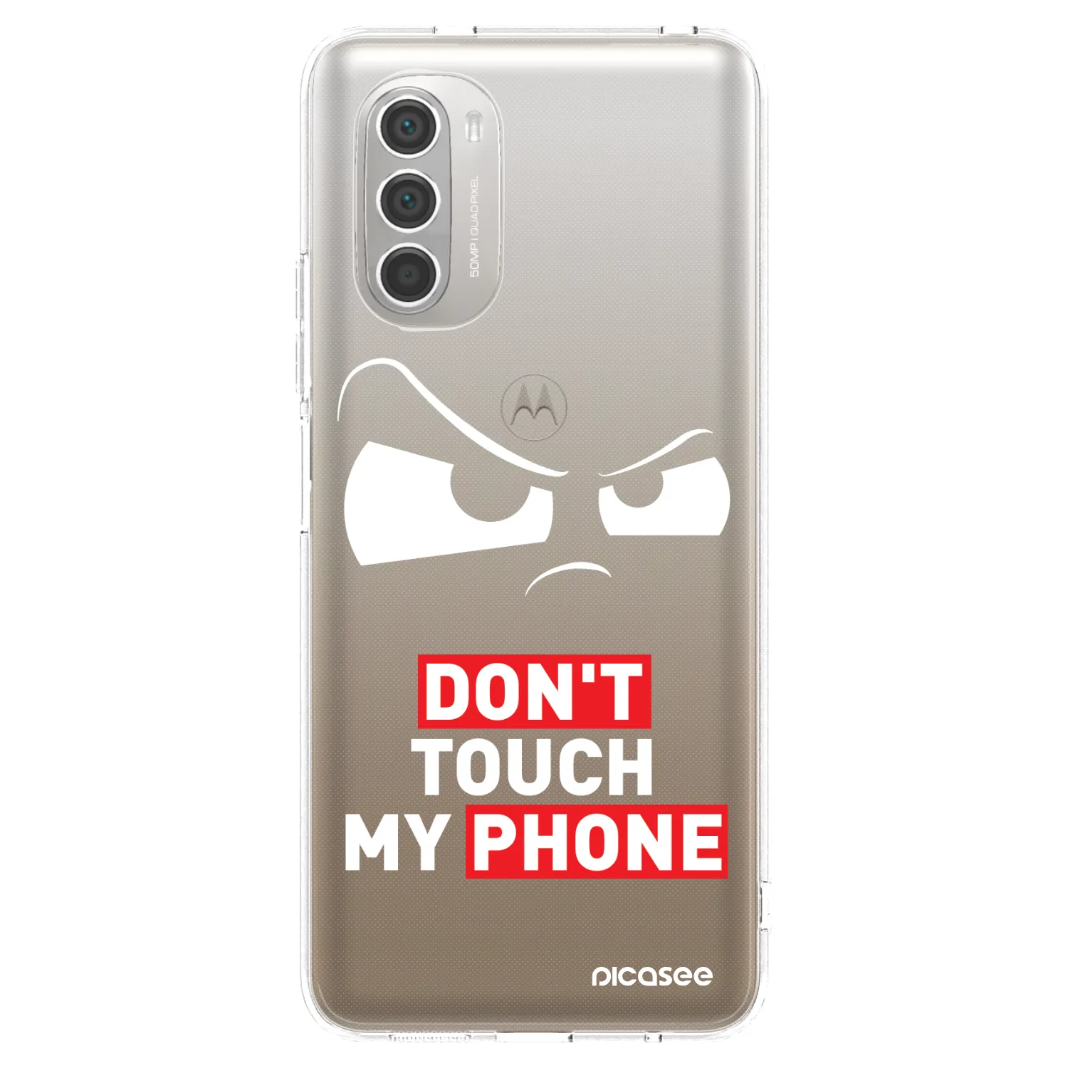 Picasee silikonowe przeźroczyste etui na Motorola Moto G51 - Cloudy Eye - Transparent