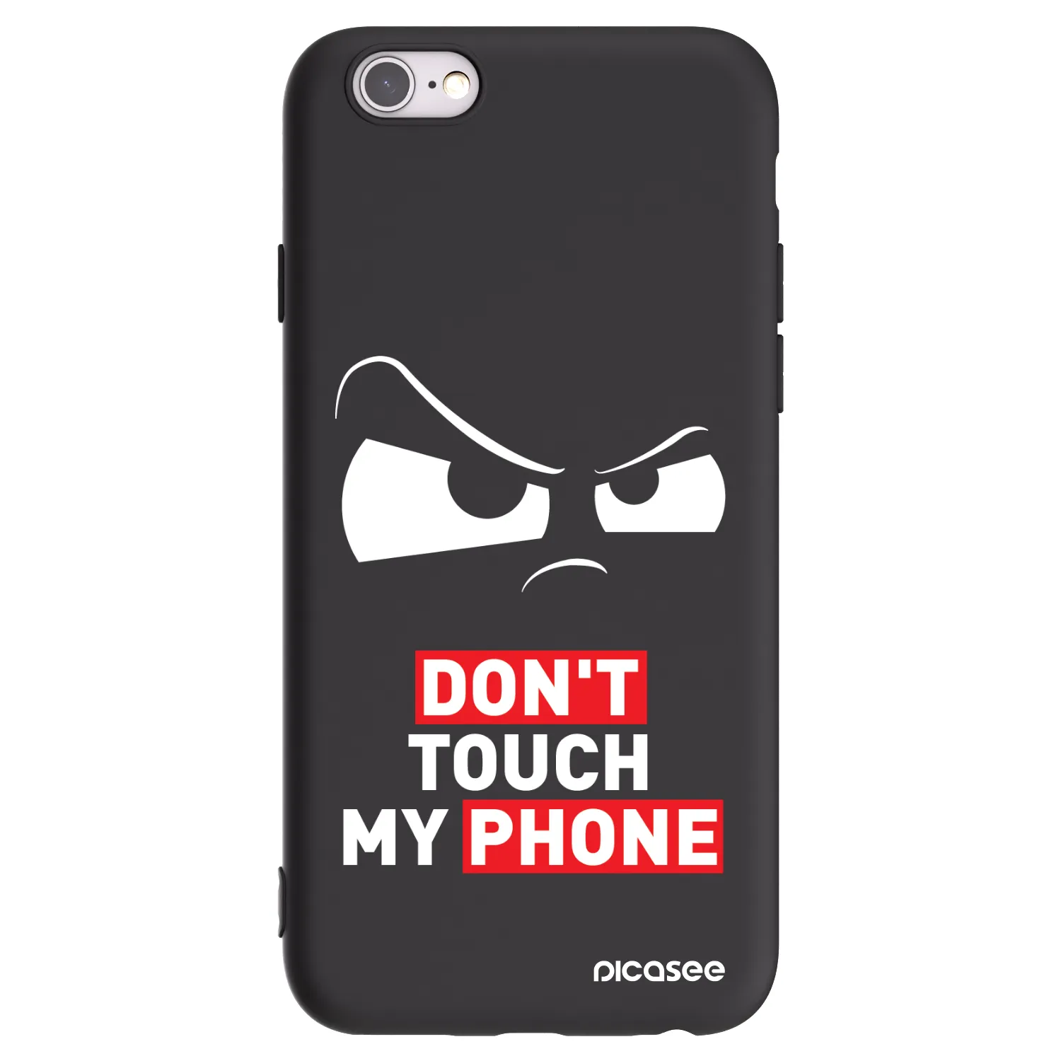 Picasee silikonowe czarne etui na Apple iPhone 6/6S - Cloudy Eye - Transparent